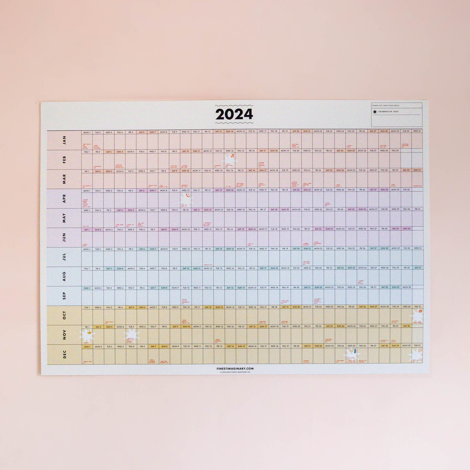 2024 Wall Planner