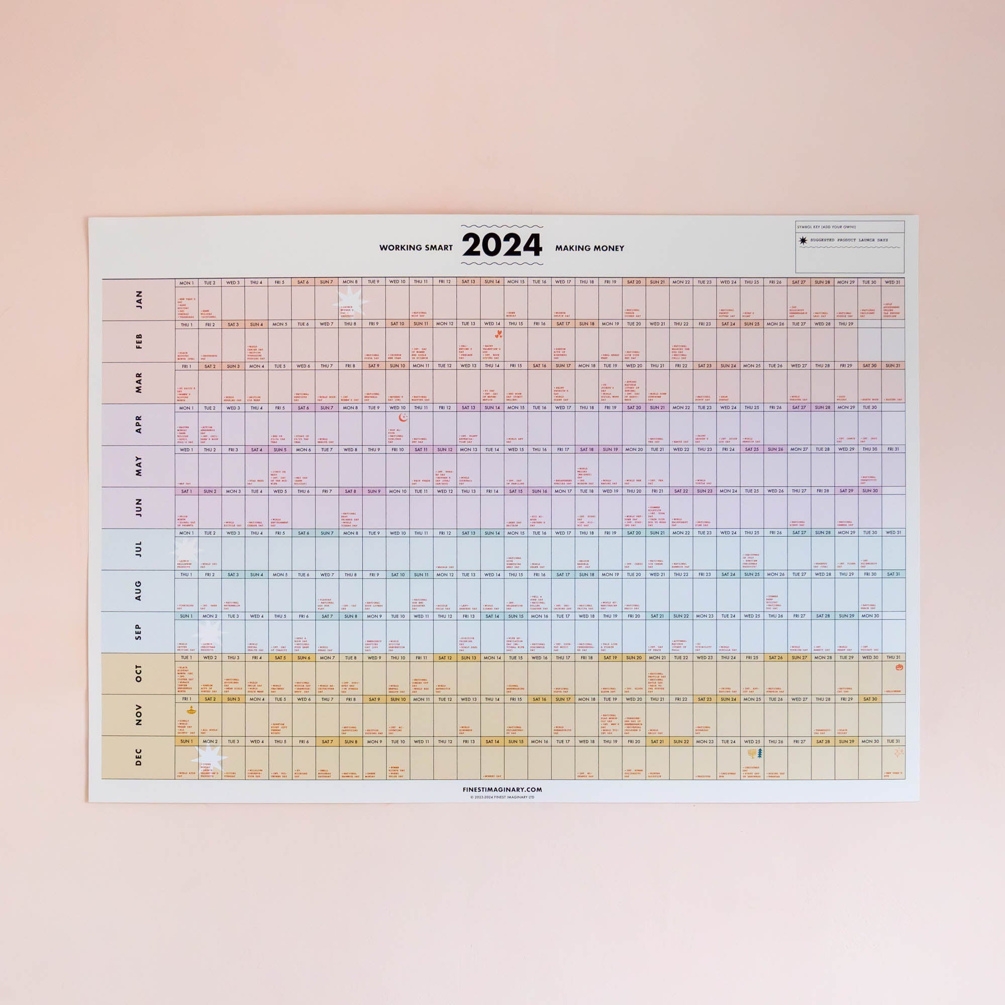 2024 Small Business Wall Planner