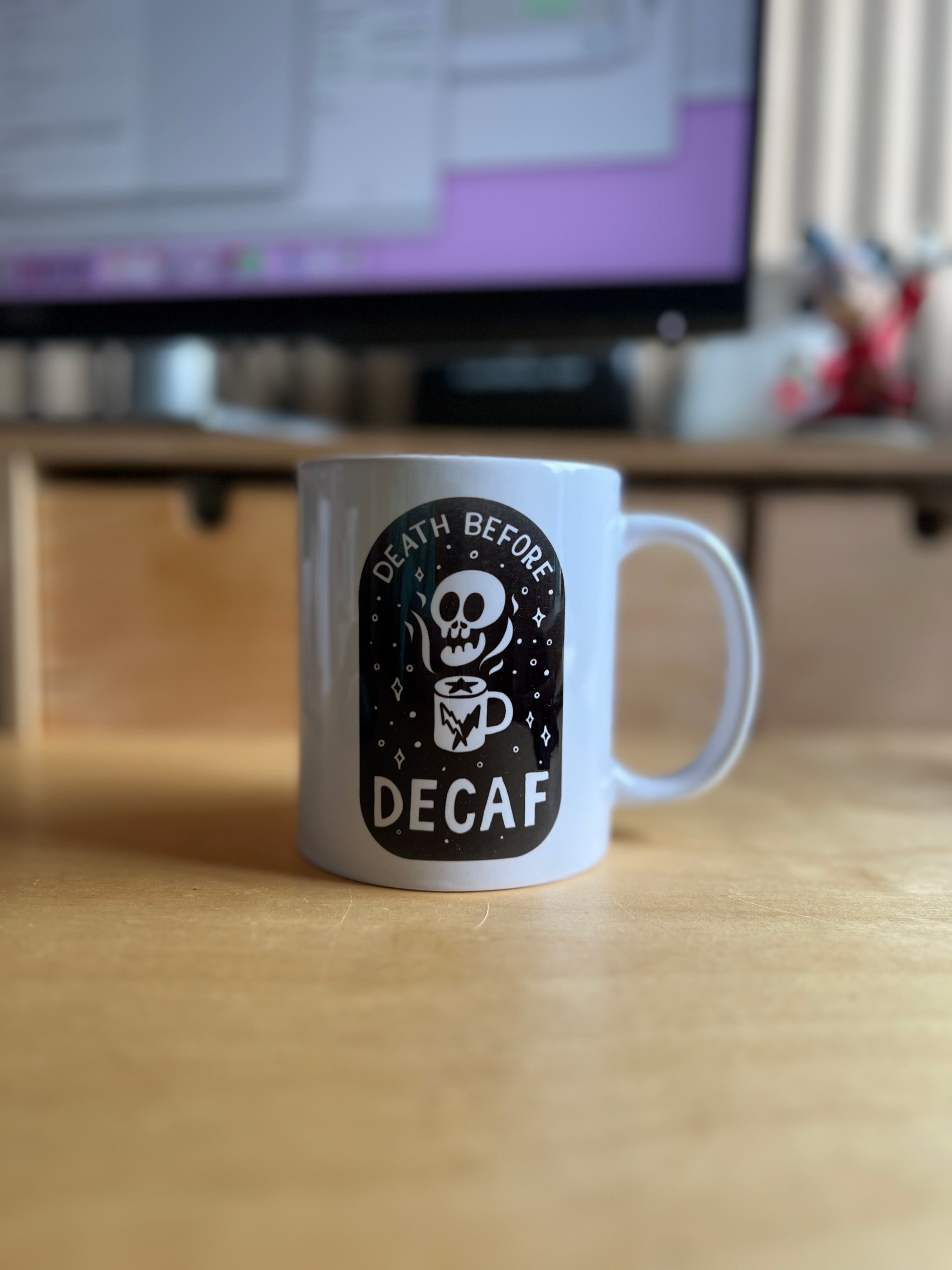 SECONDS Death Before Decaf Mug #1