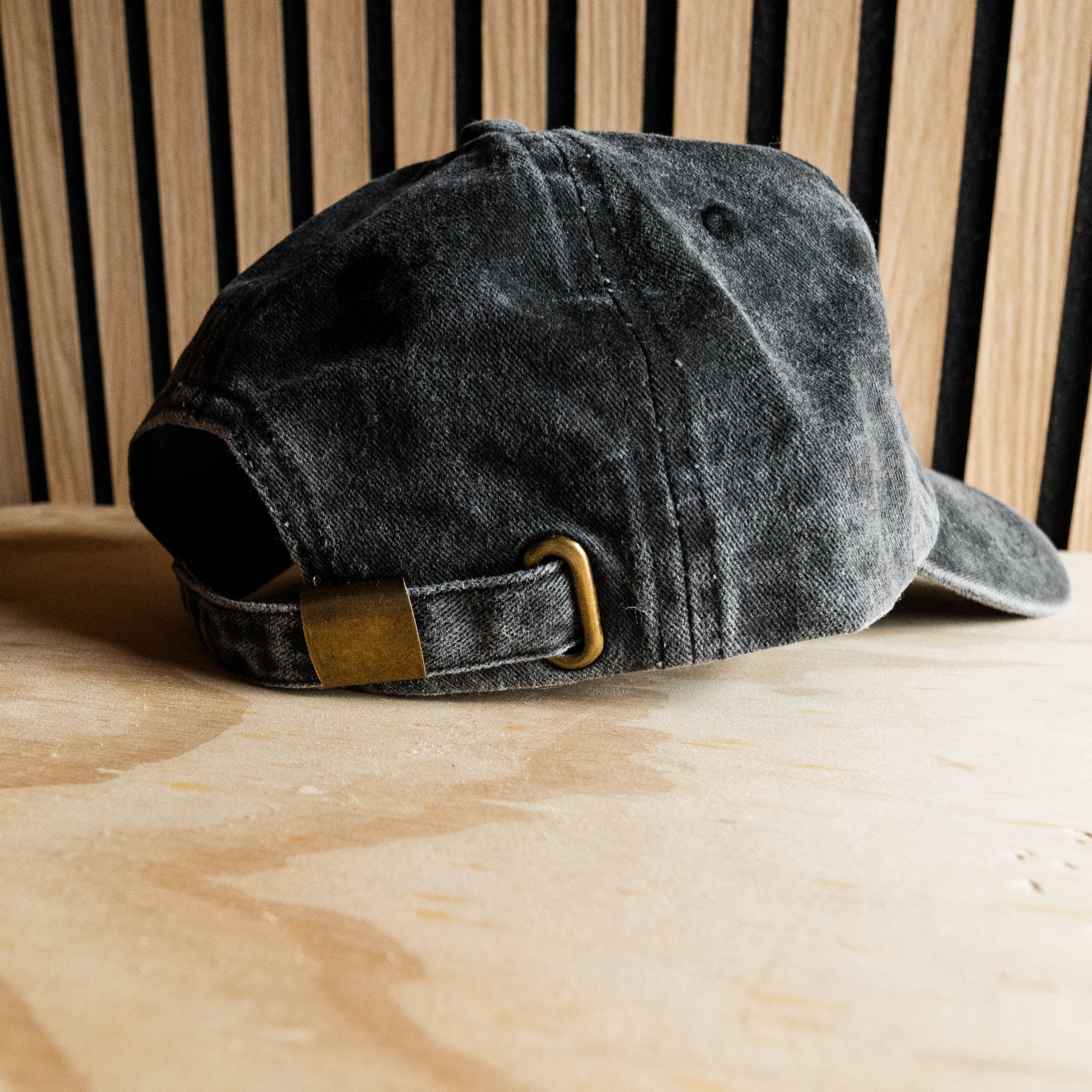 Overwhelmed Embroidered Dad Hat Vintage-Style Unisex Cap in Washed Black or Pink