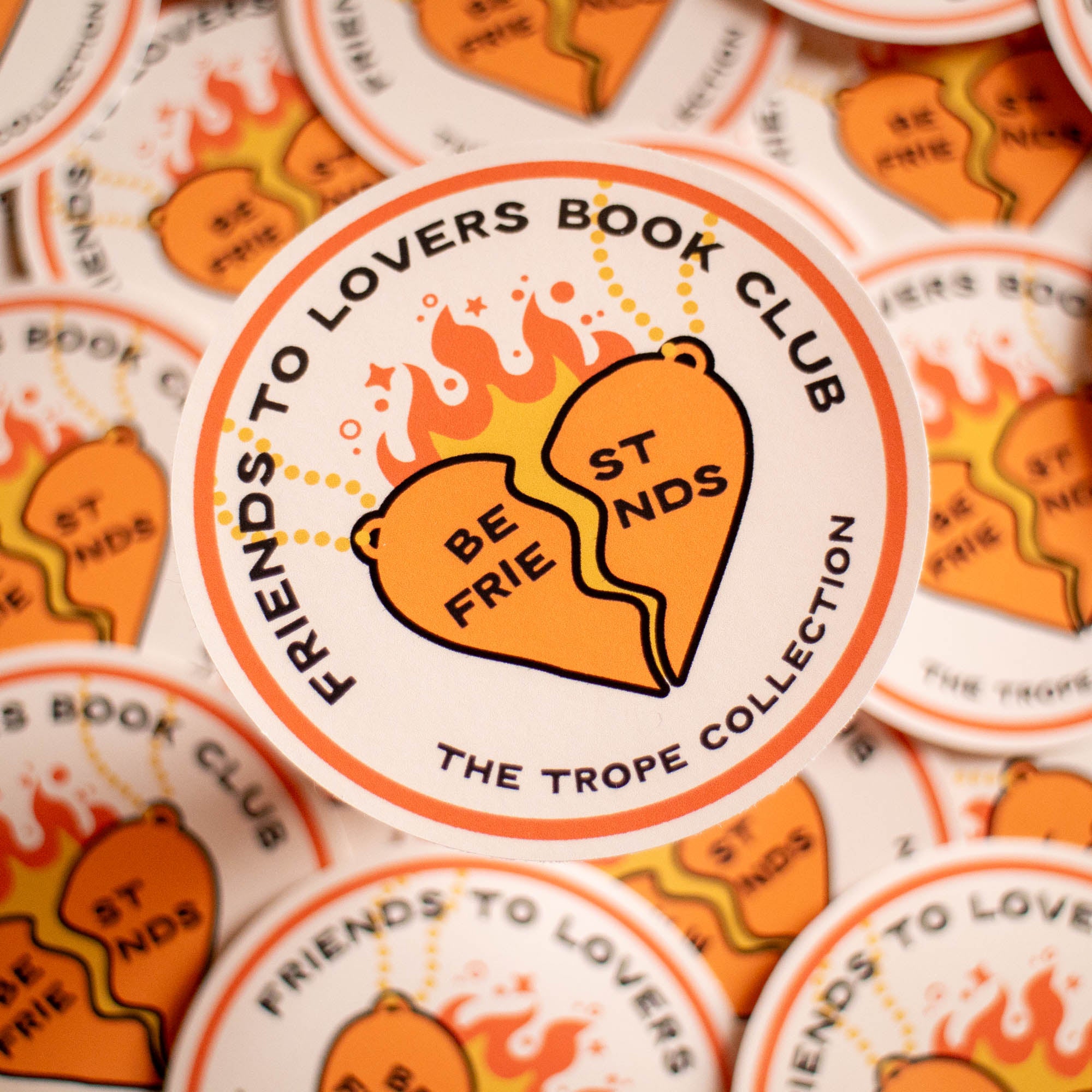 Best Friends to Lovers Book Club Vinyl Sticker