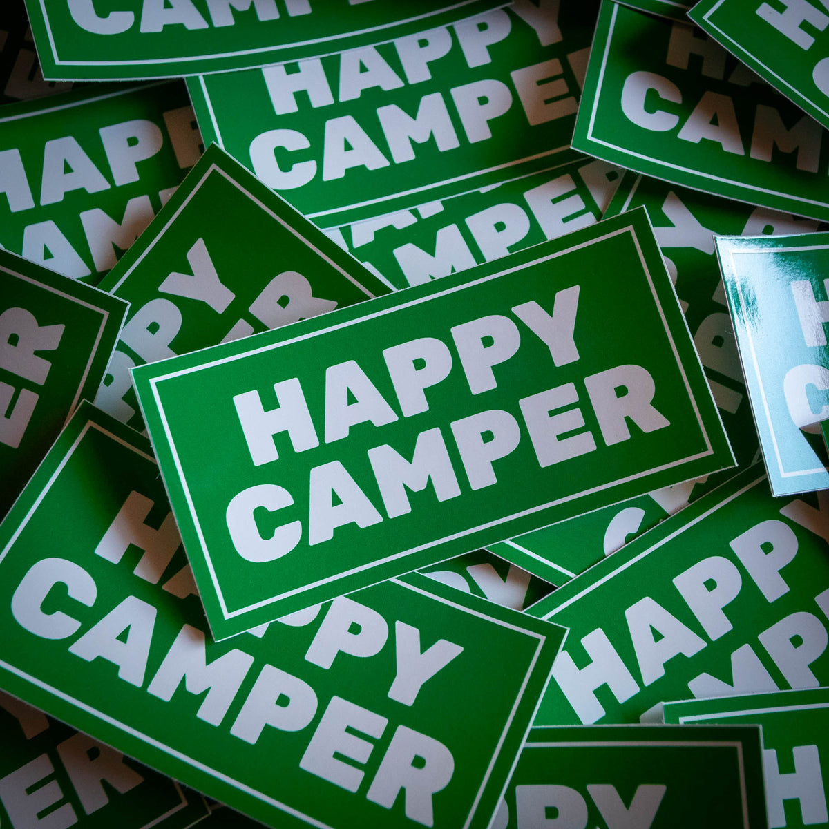 Happy Camper Vinyl Sticker