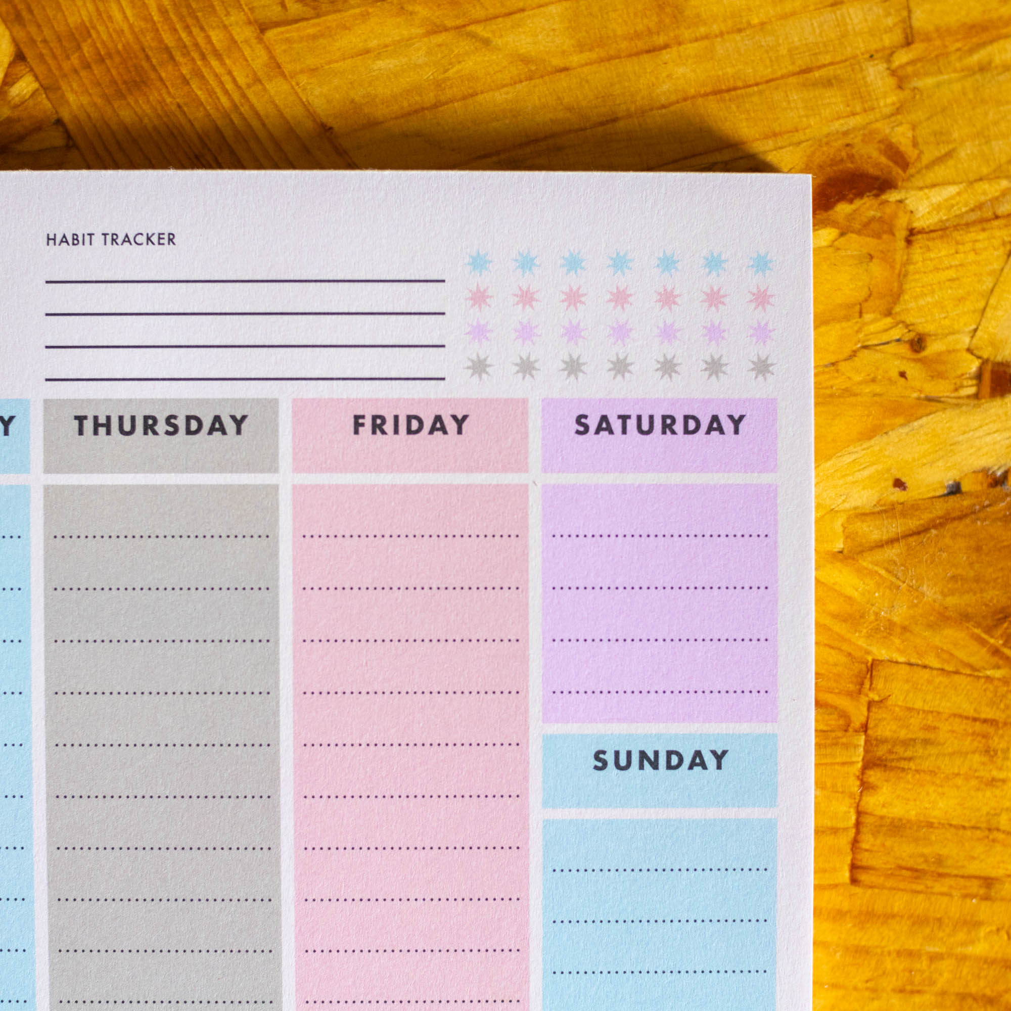 Colour Block This Week A4 Planner Notepad