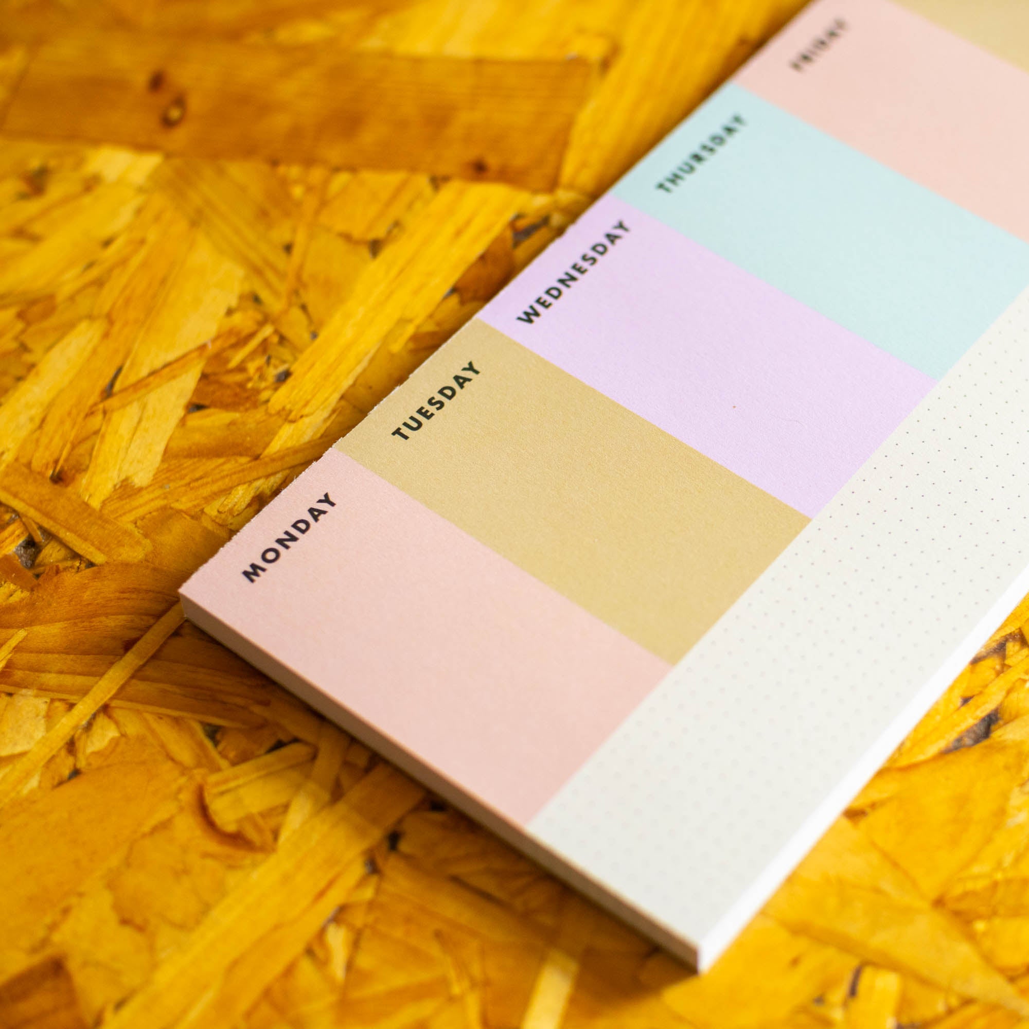 Colour Block At A Glance Week Planner Notepad