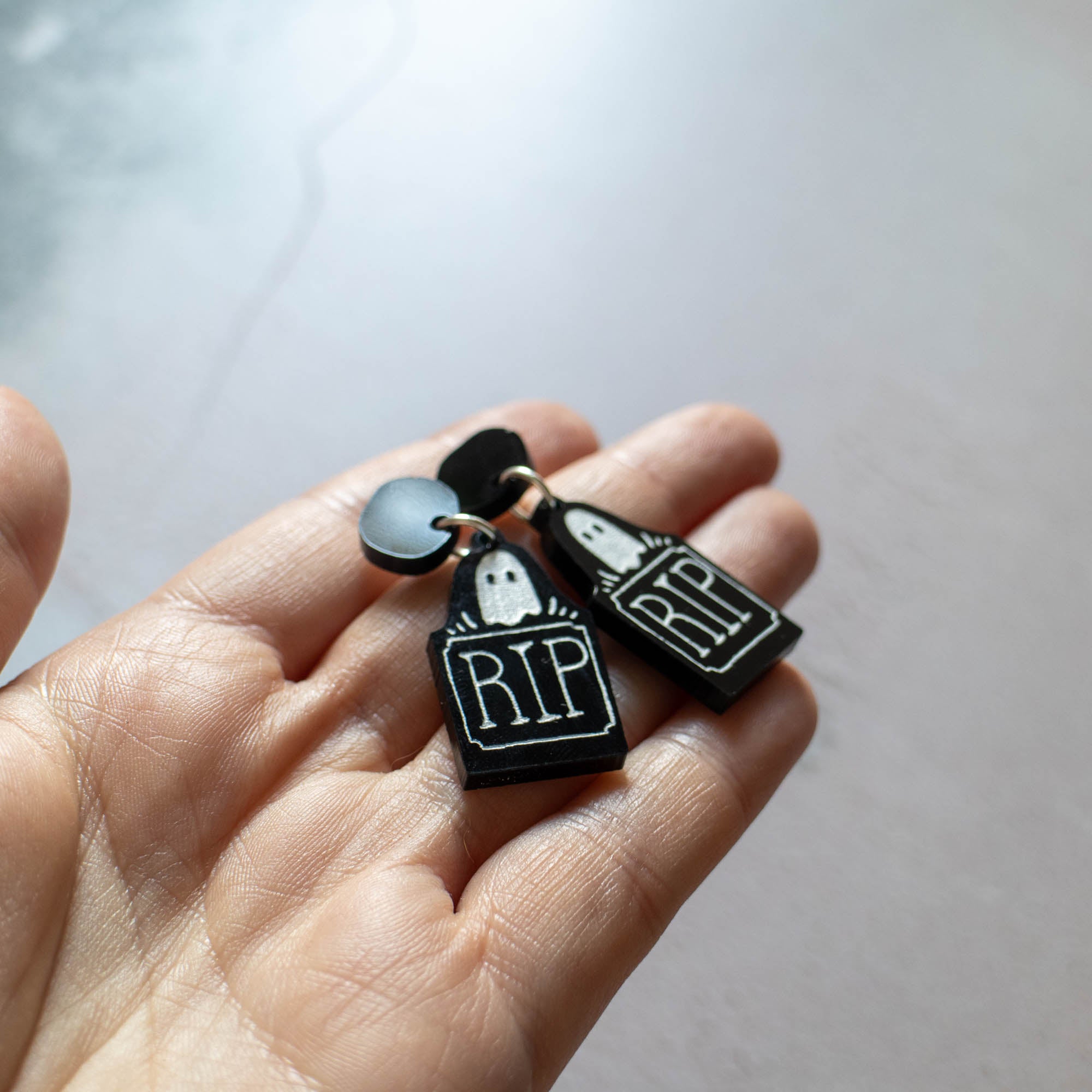 Grave Stone Earrings