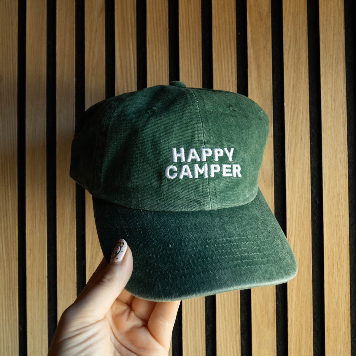 Happy Camper Vintage Style Dad Cap