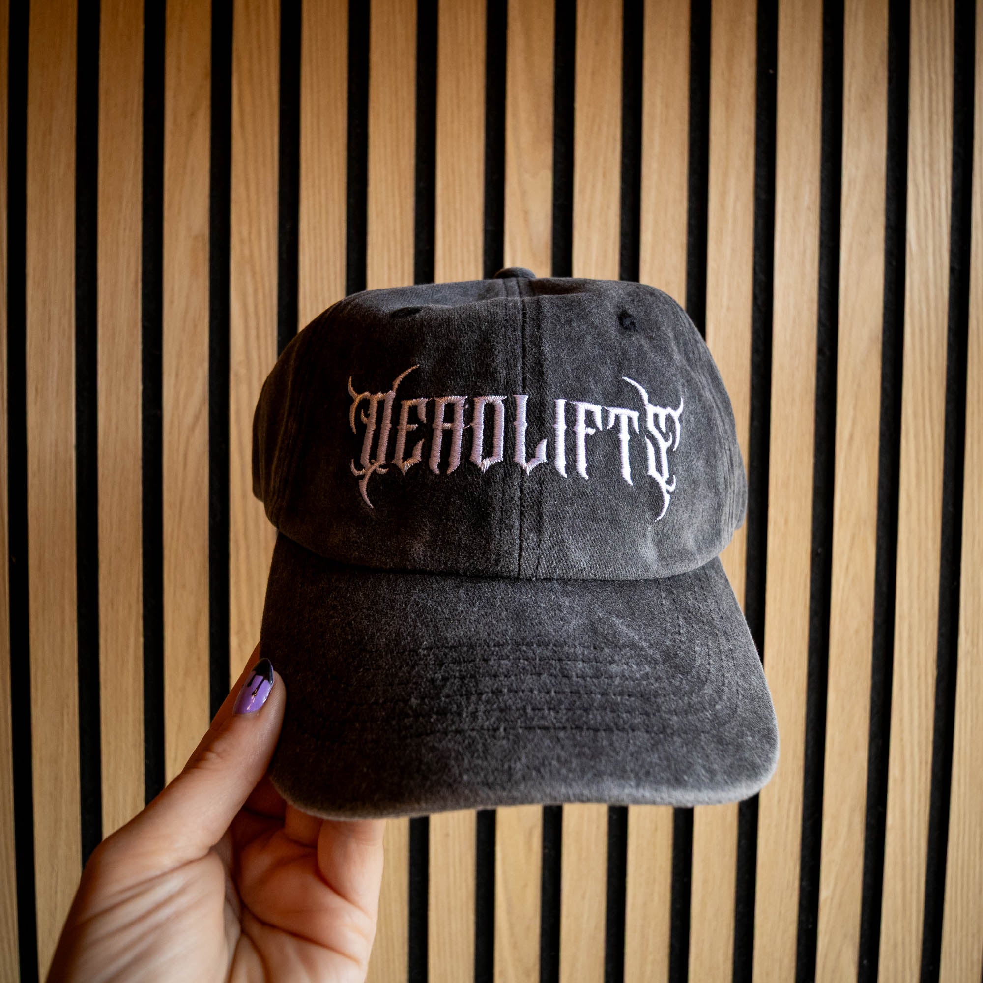 Deadlifts Heavy Metal Gym Dad Cap
