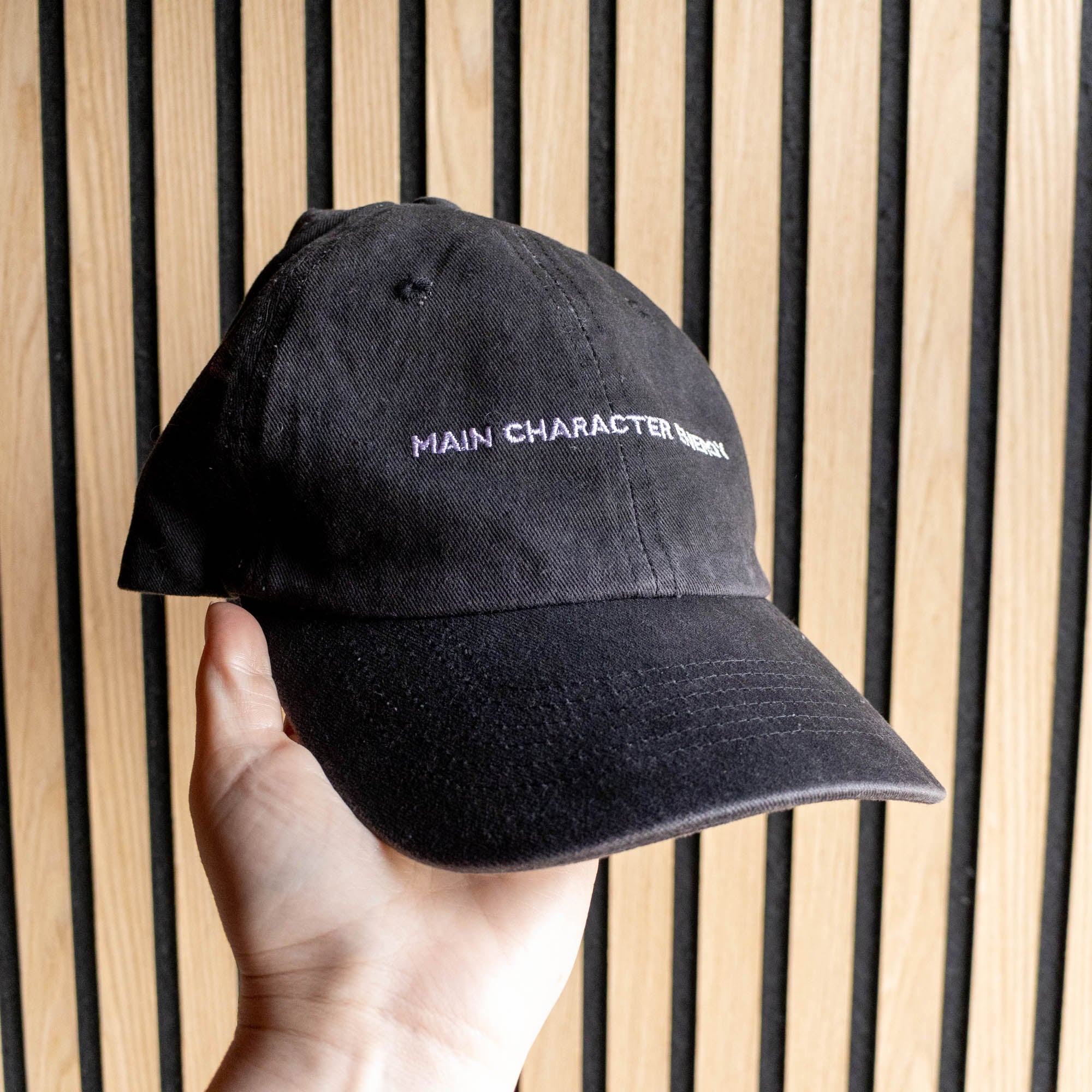 Main Character Energy Black Cap