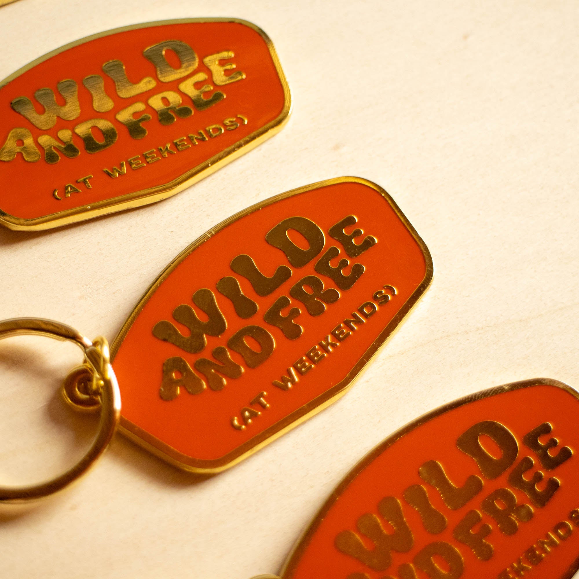 Wild and Free (At Weekends) Keychain