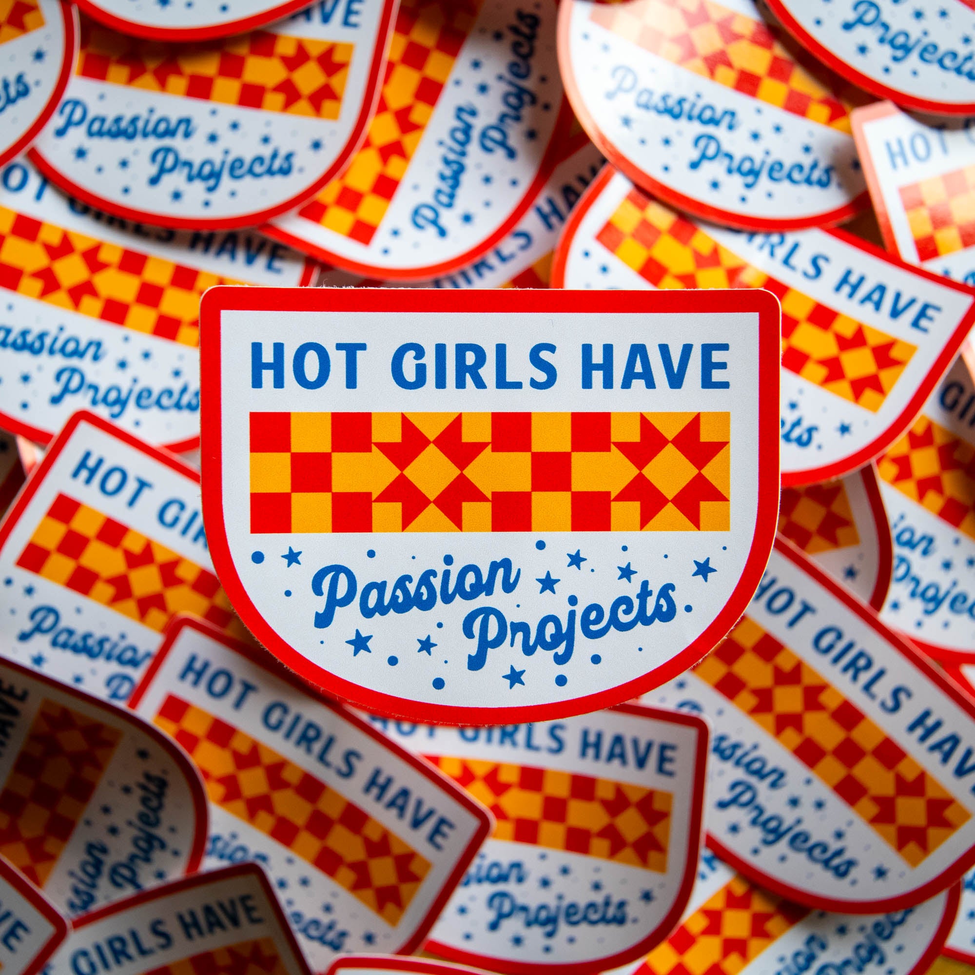 Hot Girls Have Passion Projects Vinyl Sticker