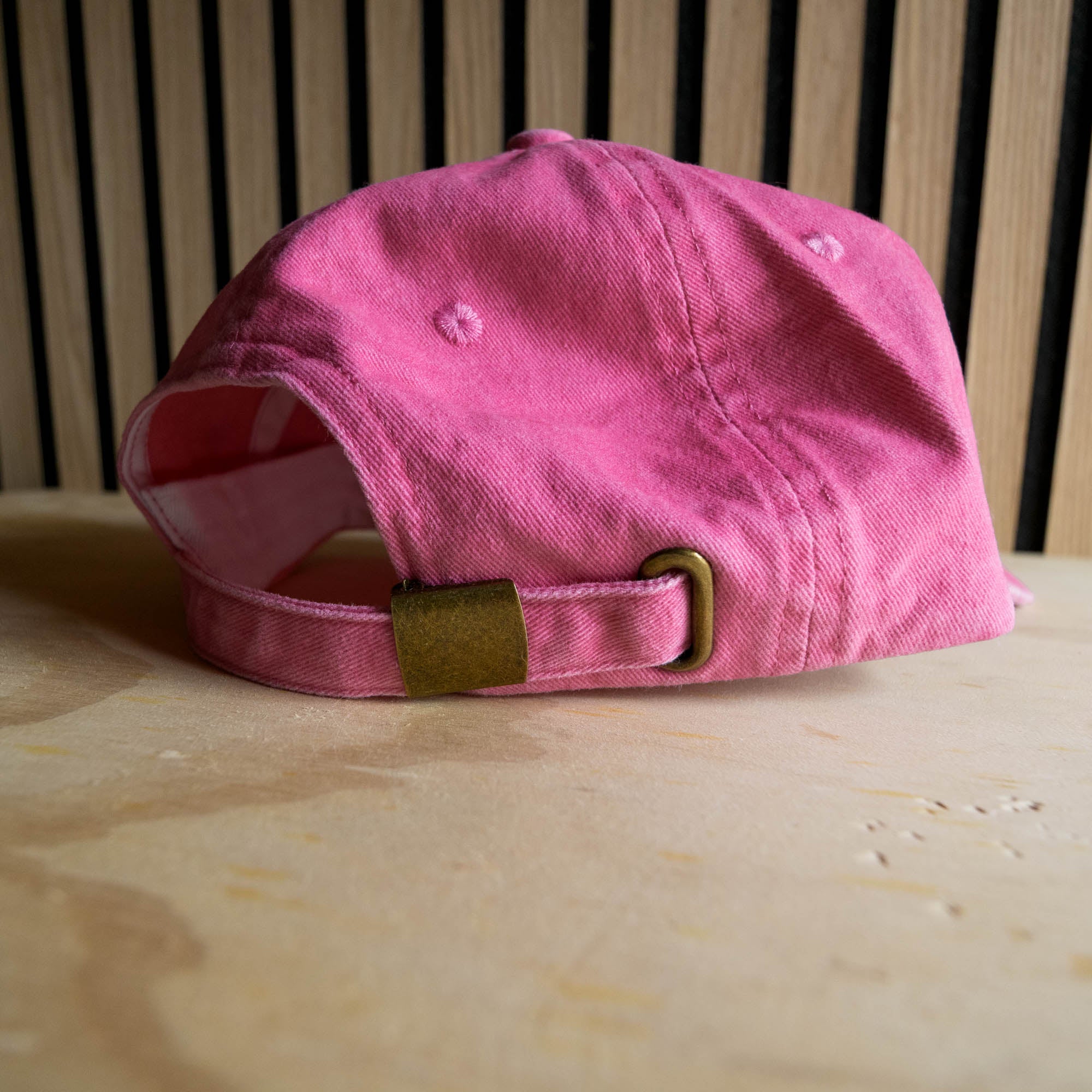 Overwhelmed Embroidered Dad Hat Vintage-Style Unisex Cap in Washed Black or Pink