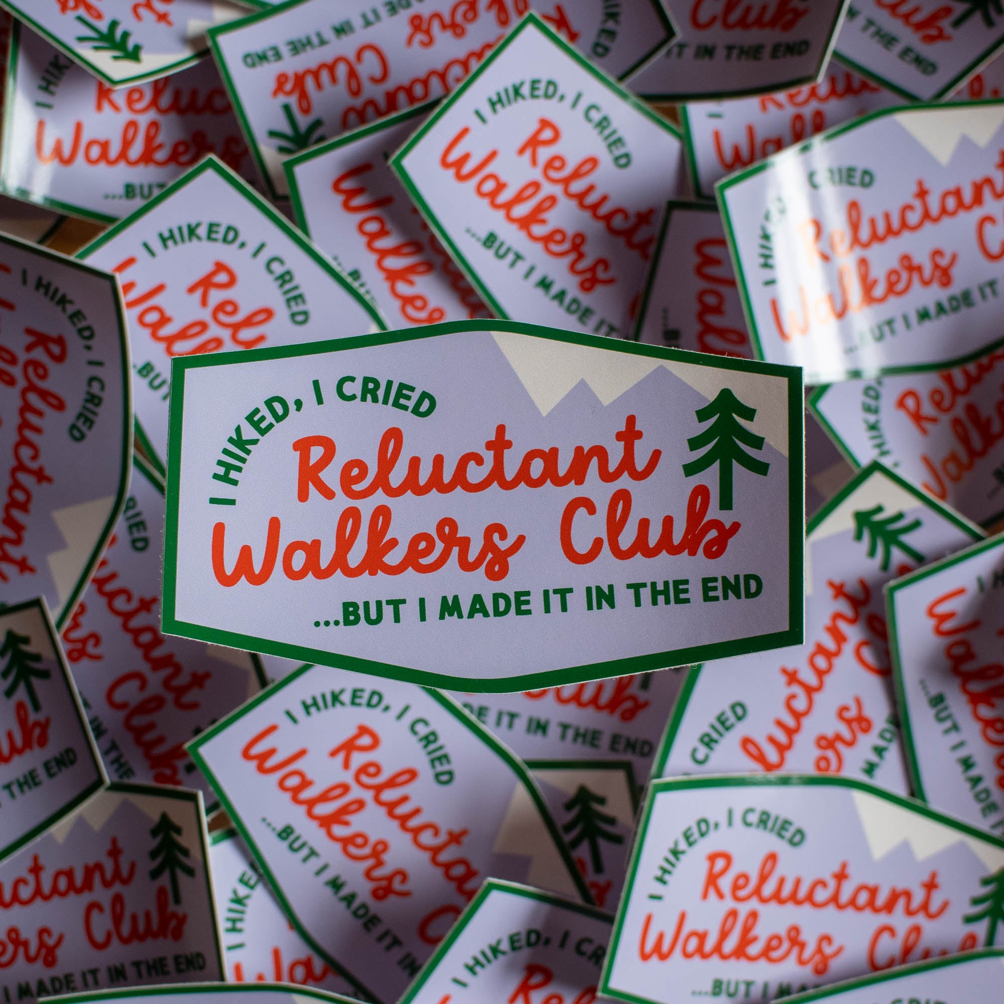 Reluctant Walkers Club Vinyl Sticker