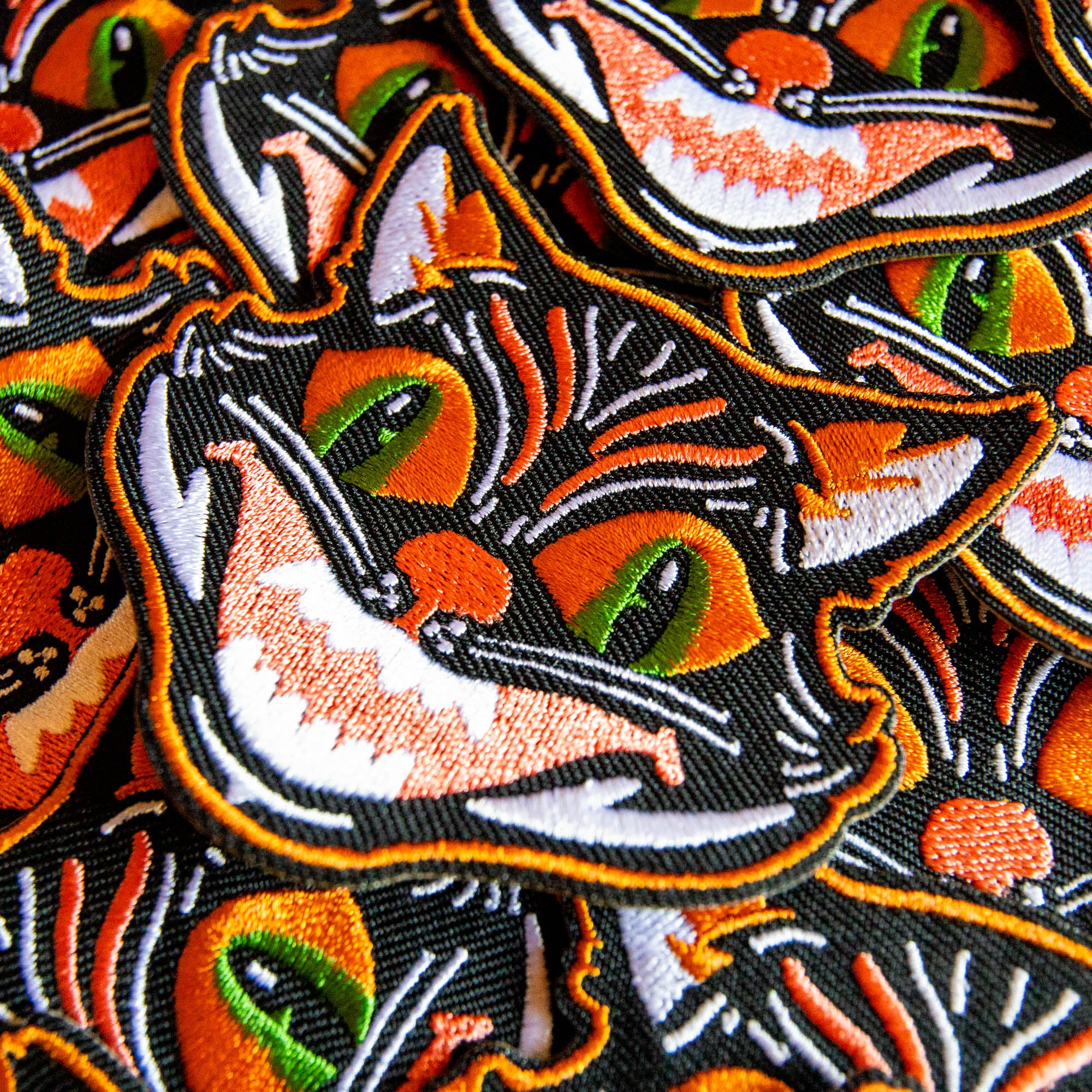 Vintage Hell Cat Embroidered Patch