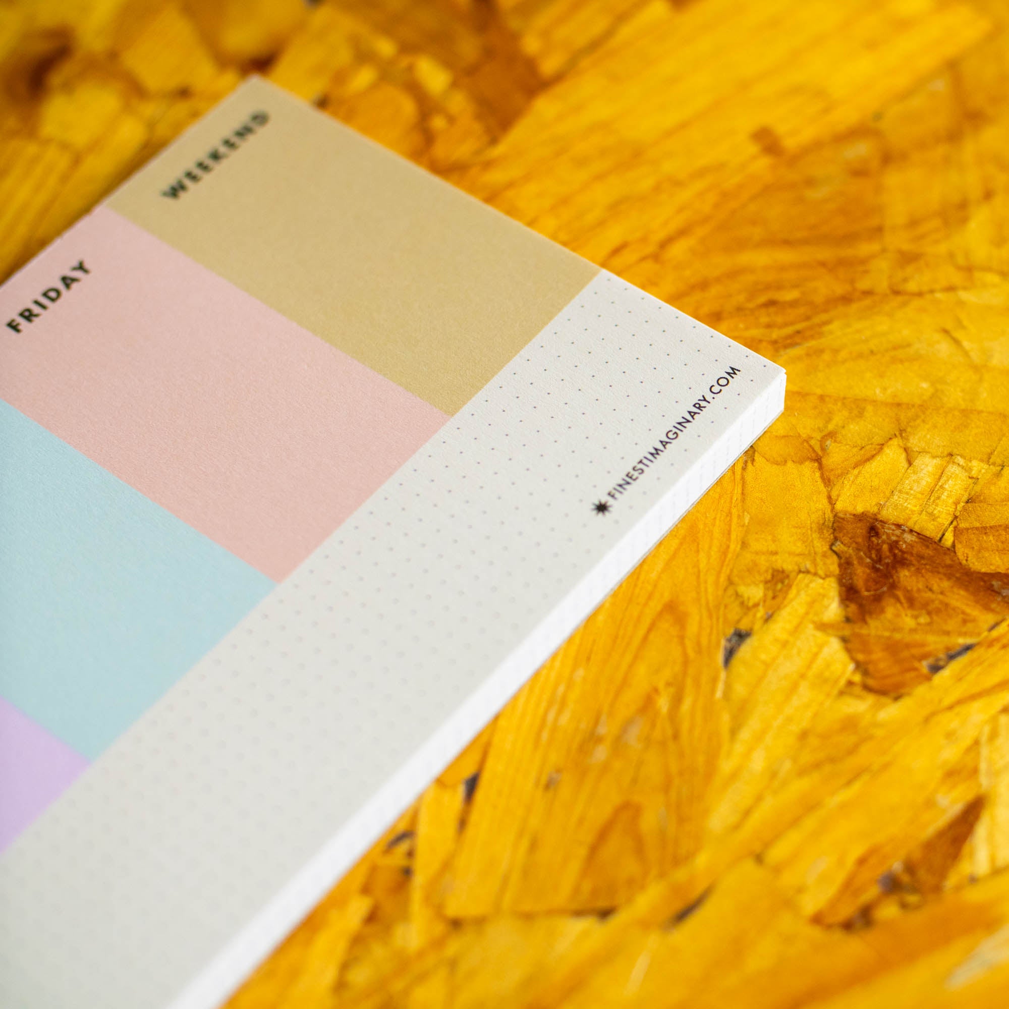 Colour Block At A Glance Week Planner Notepad