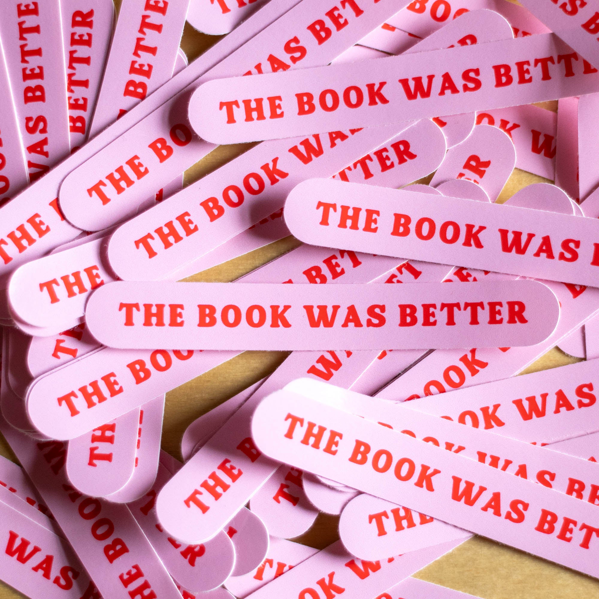 The Book Was Better Vinyl Sticker