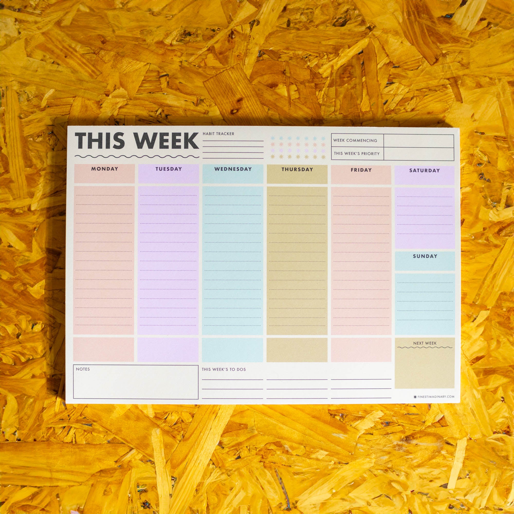 Colour Block This Week A4 Planner Notepad