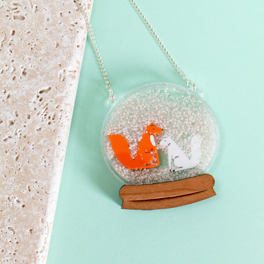 Fox Tales Snowglobe Necklace - Finest Imaginary