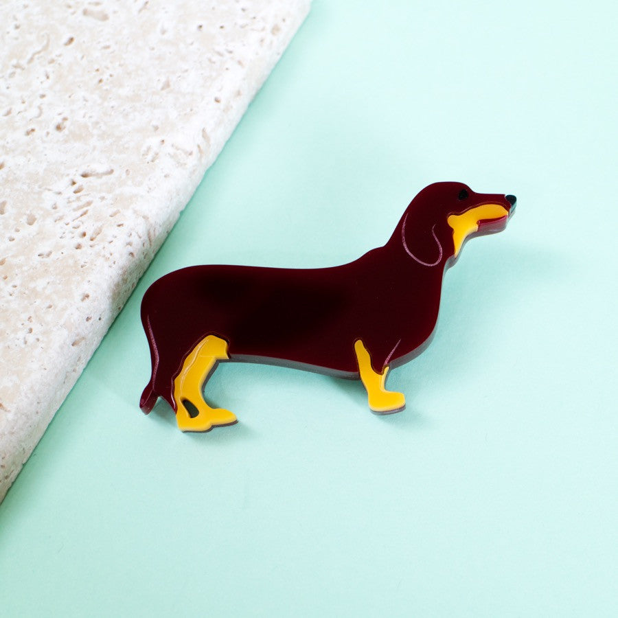 Dachshund Brooch - Finest Imaginary