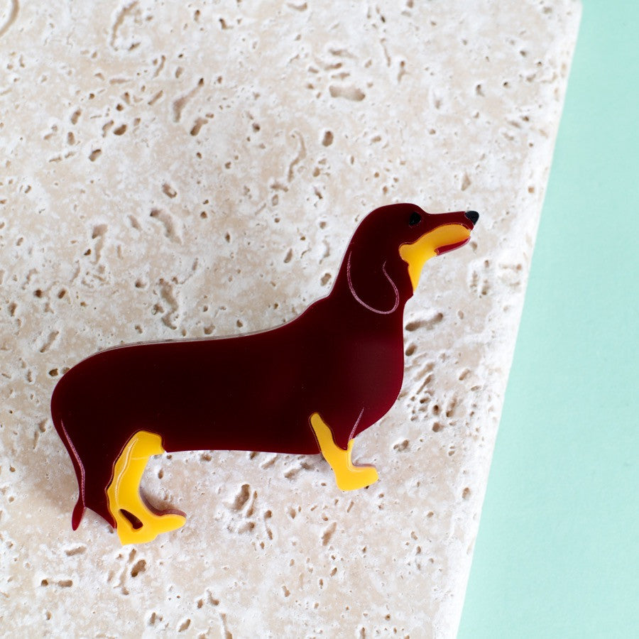 Dachshund Brooch - Finest Imaginary