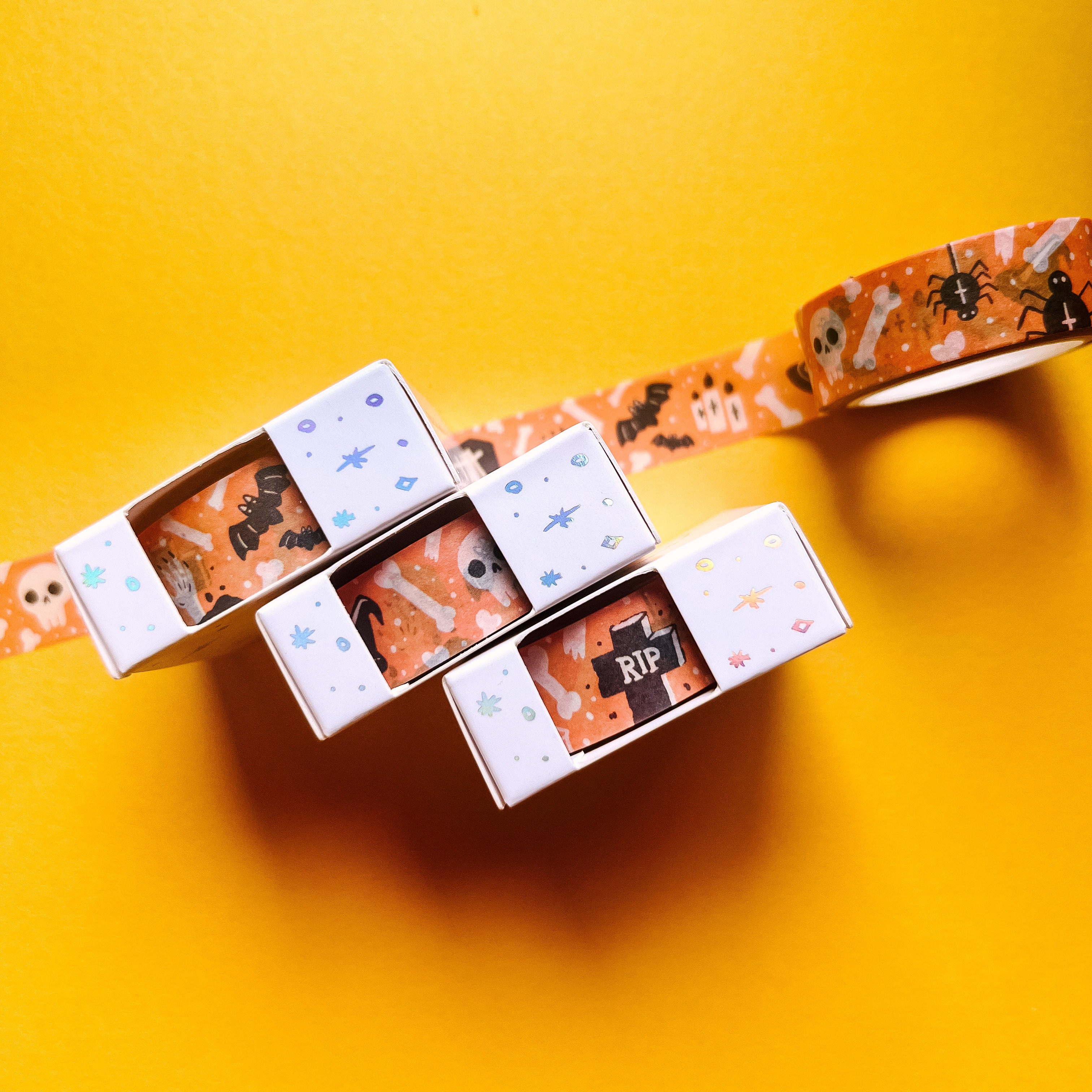 Orange Spooky Stuff Washi Tape