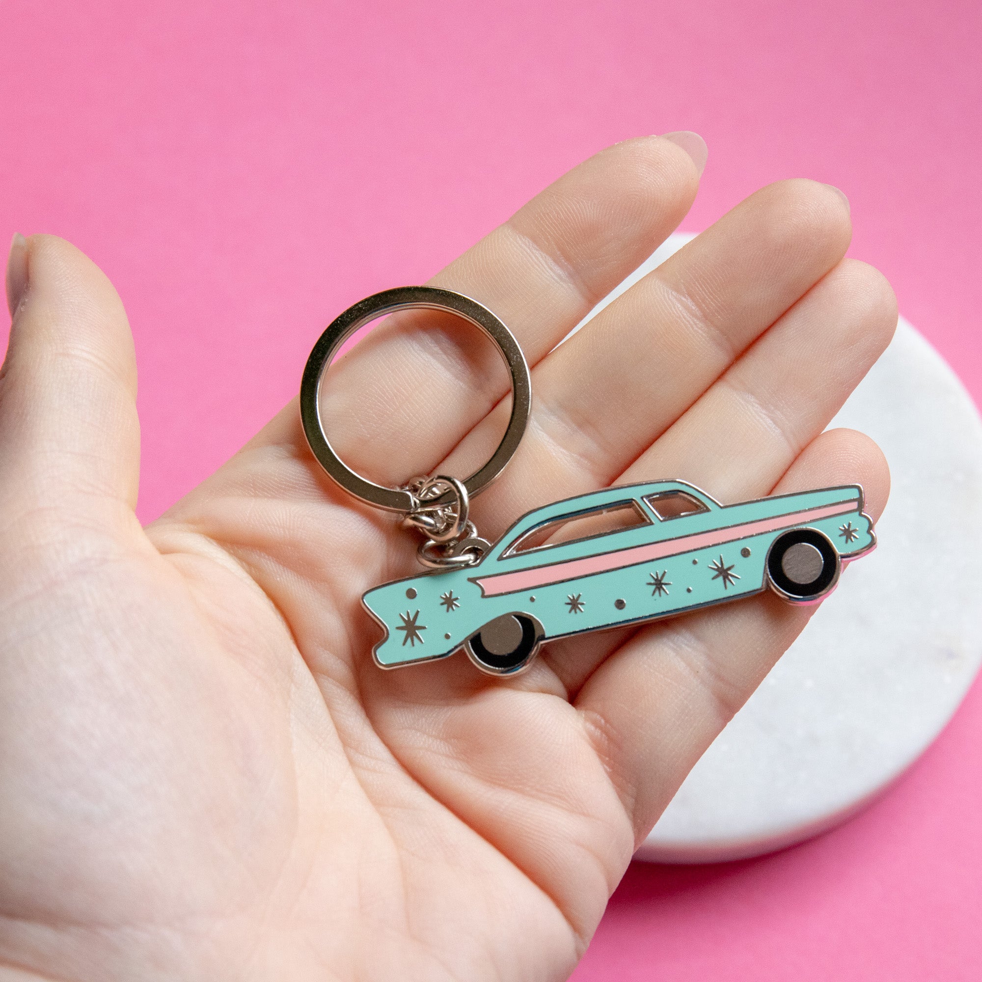 Mid-Century Car Keyring - Finest Imaginary