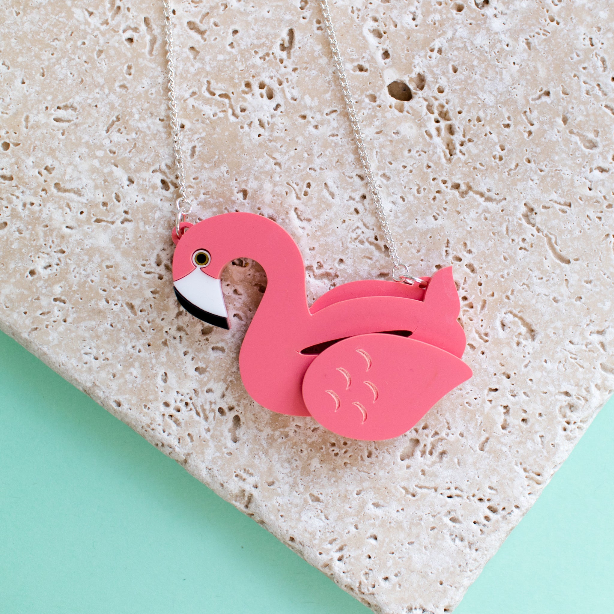 Flamingo Pool Float Necklace - Finest Imaginary