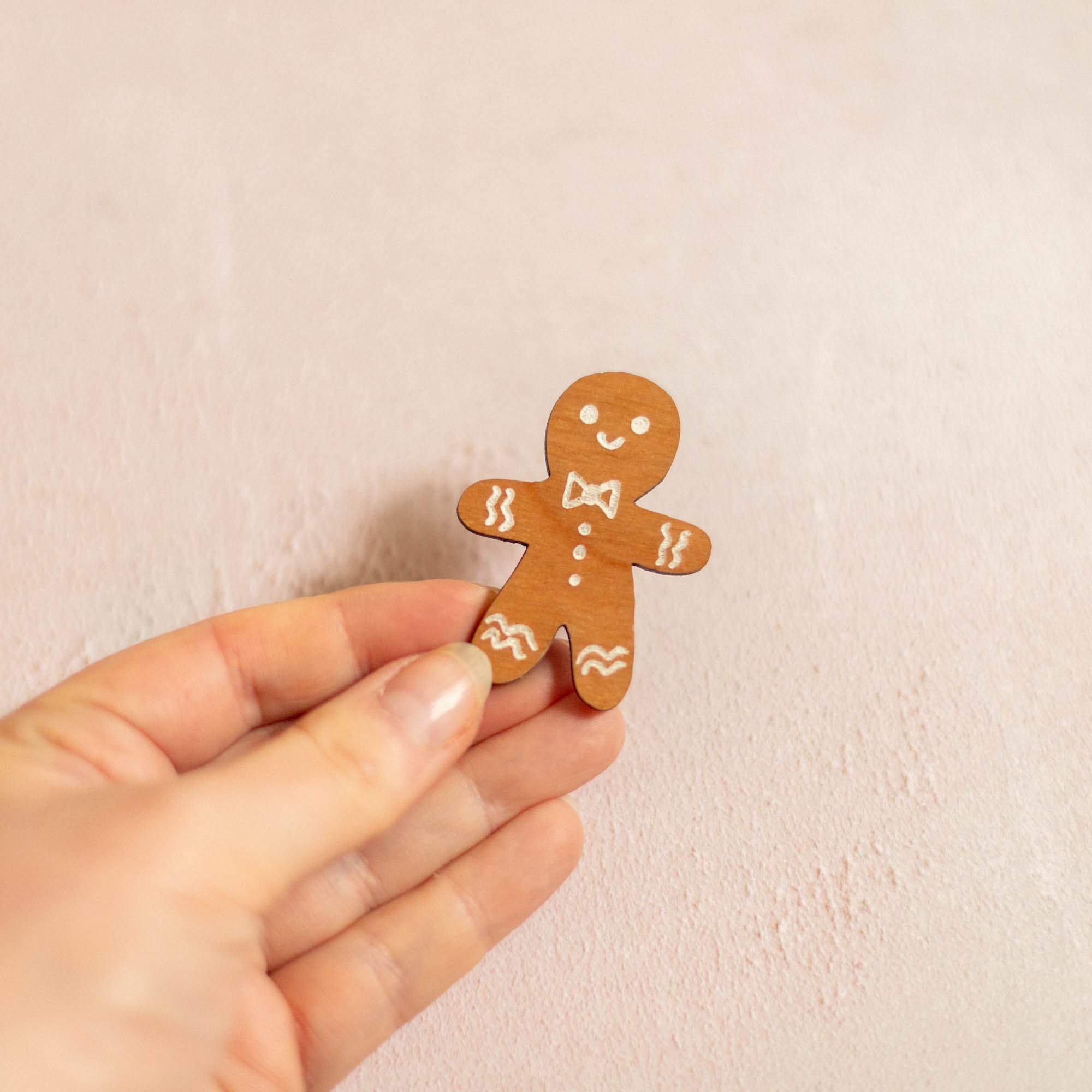 Gingerbread Man Brooch