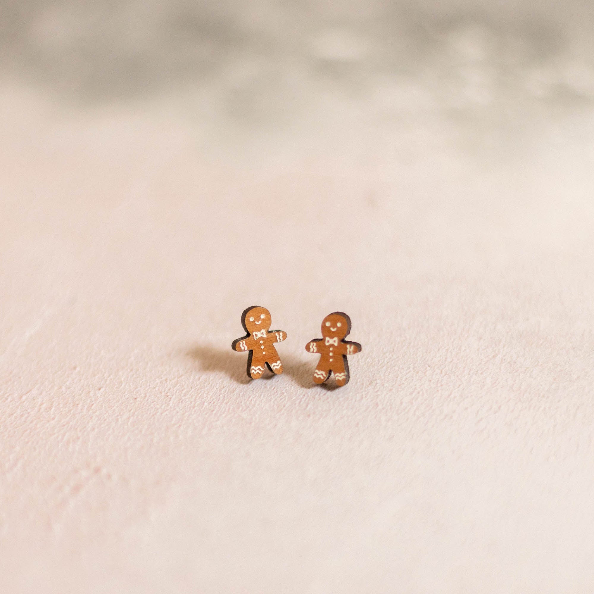 stud gingerbread man earrings by finest imaginary