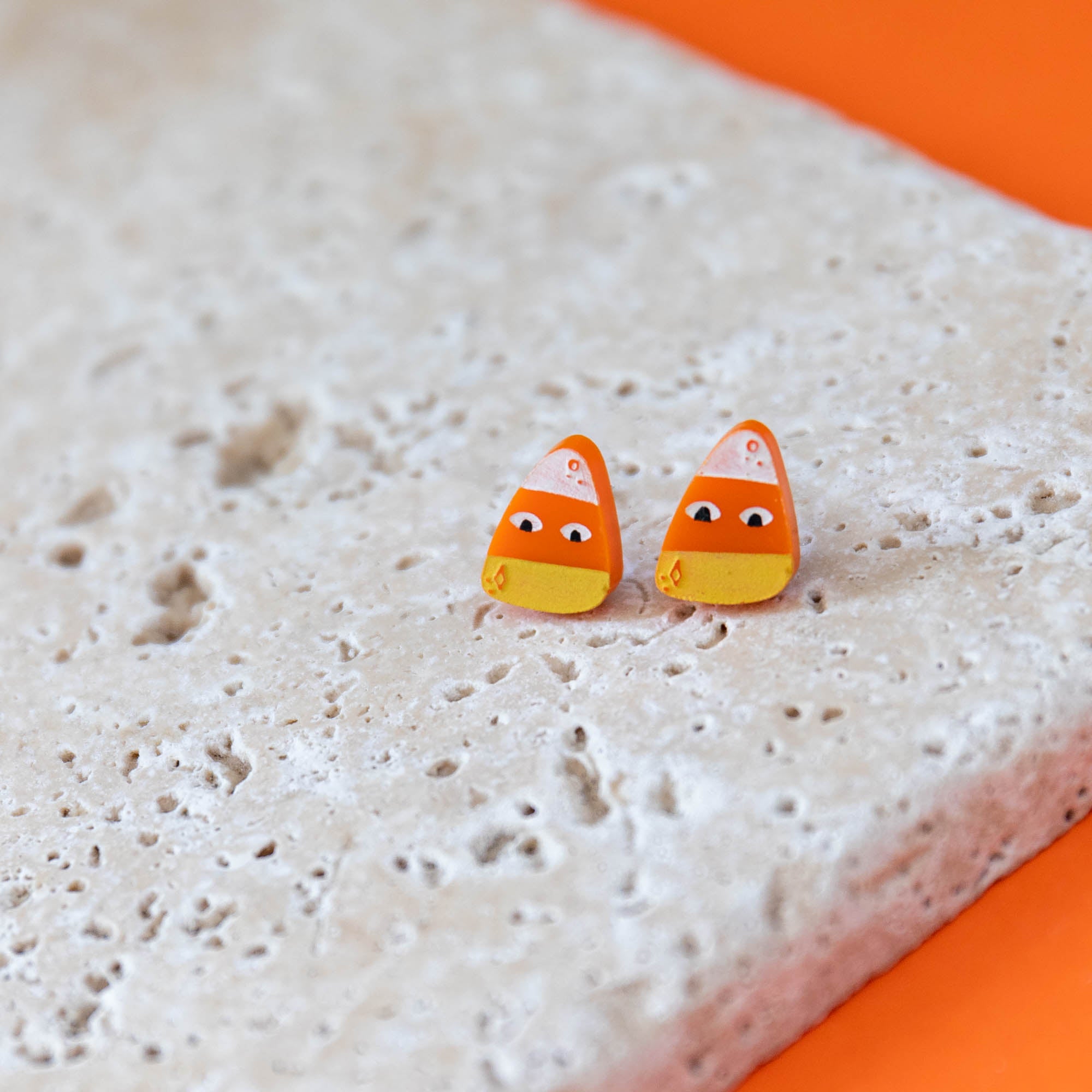 Halloween Candy Corn Earrings - Finest Imaginary