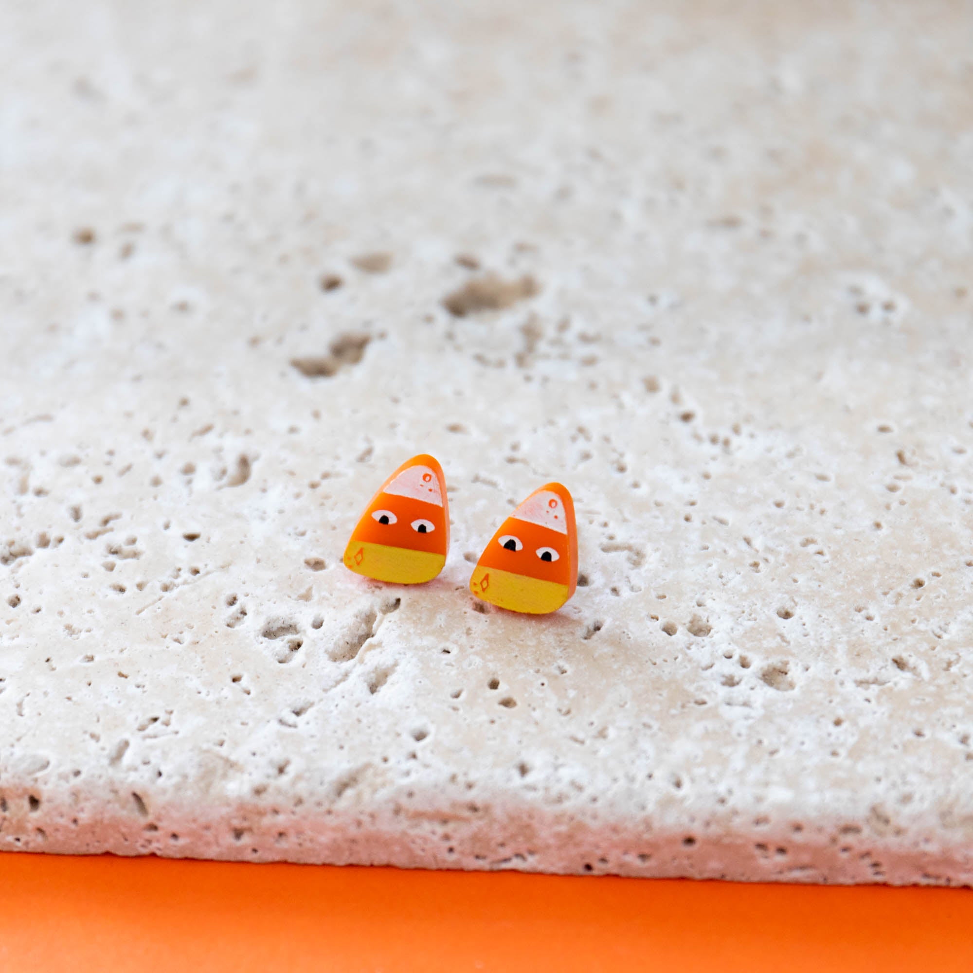 Halloween Candy Corn Earrings - Finest Imaginary