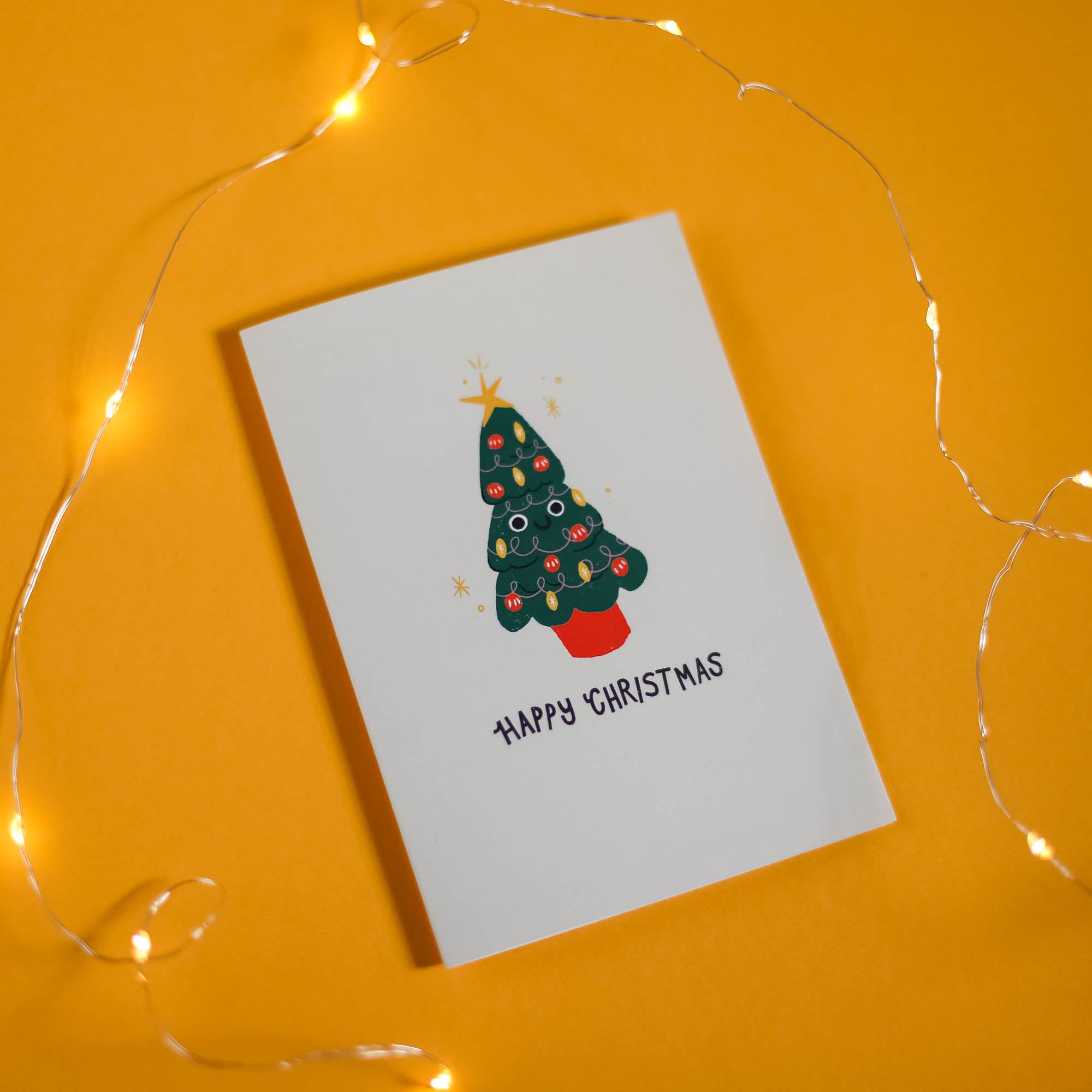 Happy Christmas Tree Card - Finest Imaginary