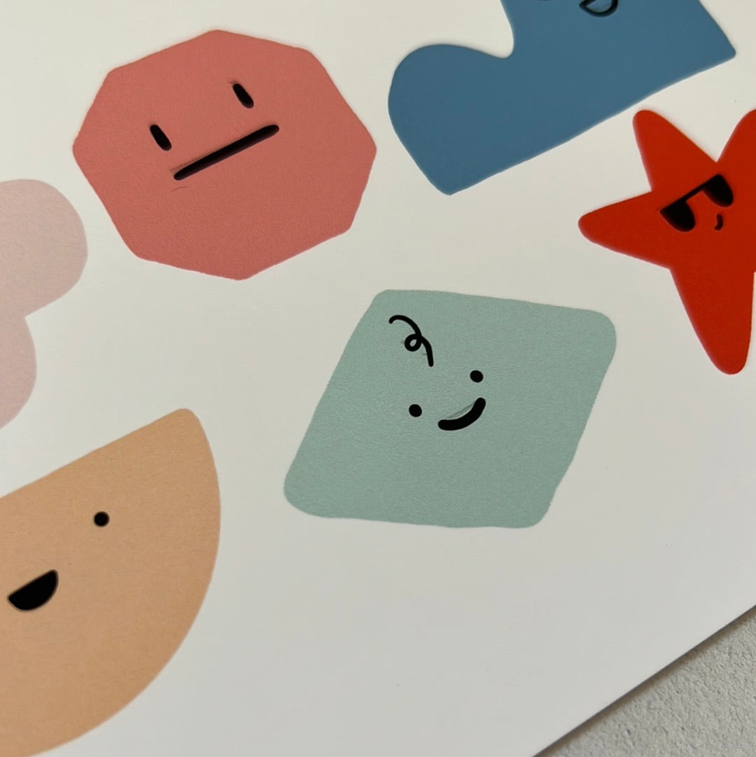 Second A4 funny faces print #2