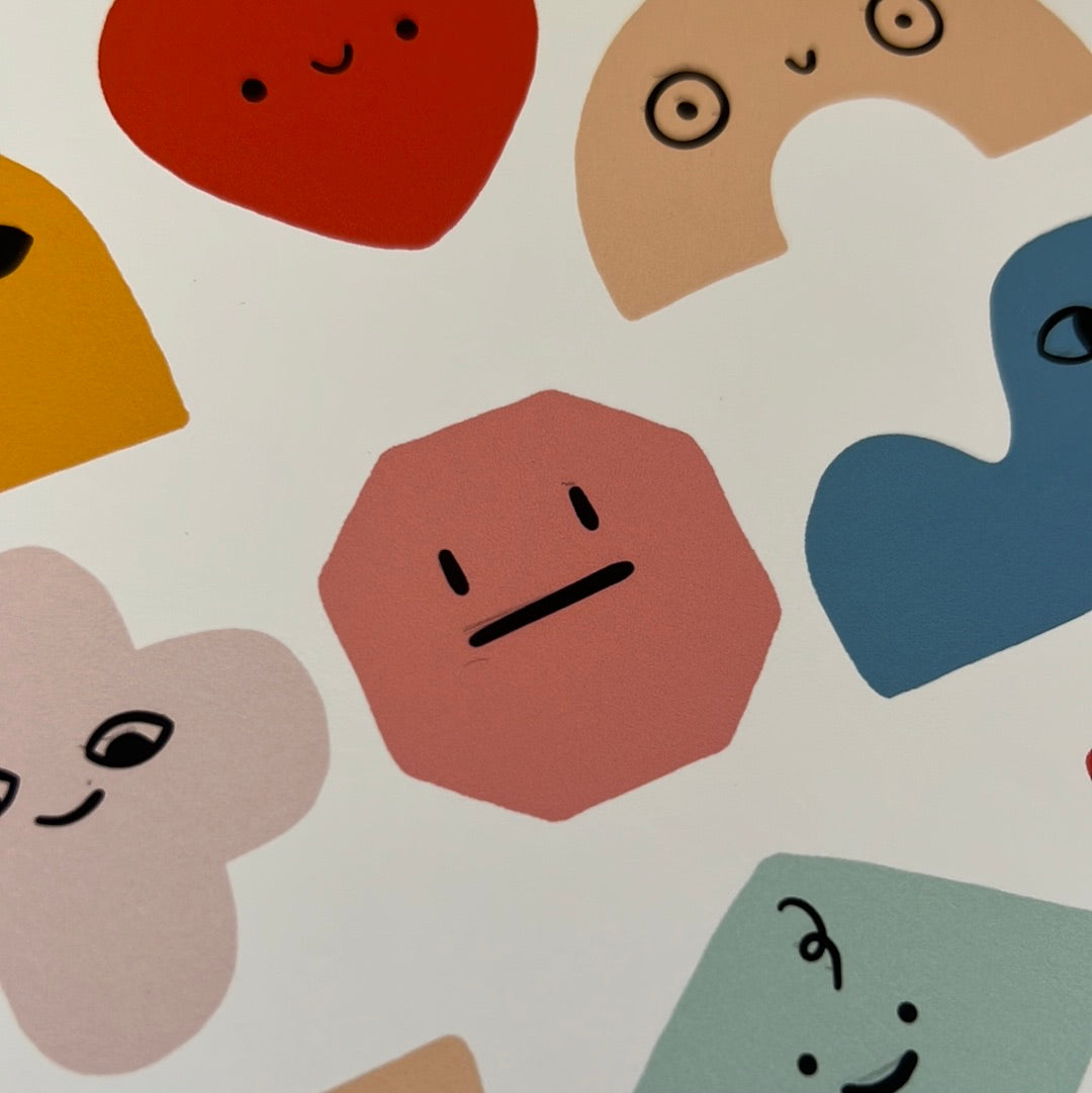 Second A4 funny faces print #2
