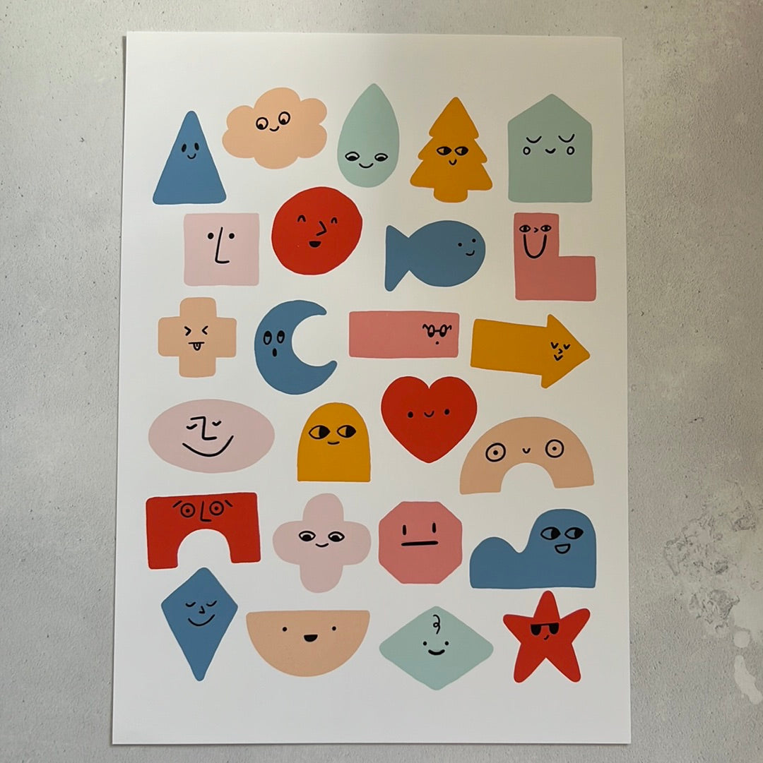 Second A4 funny faces print #2