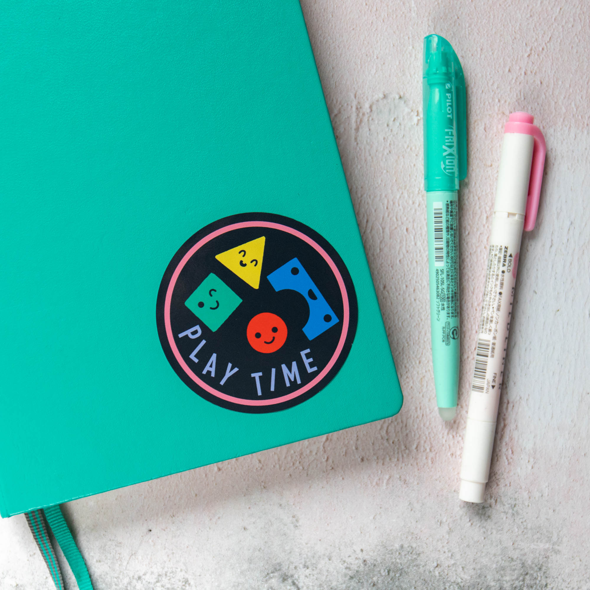 Play Time Large Vinyl Sticker - Finest Imaginary