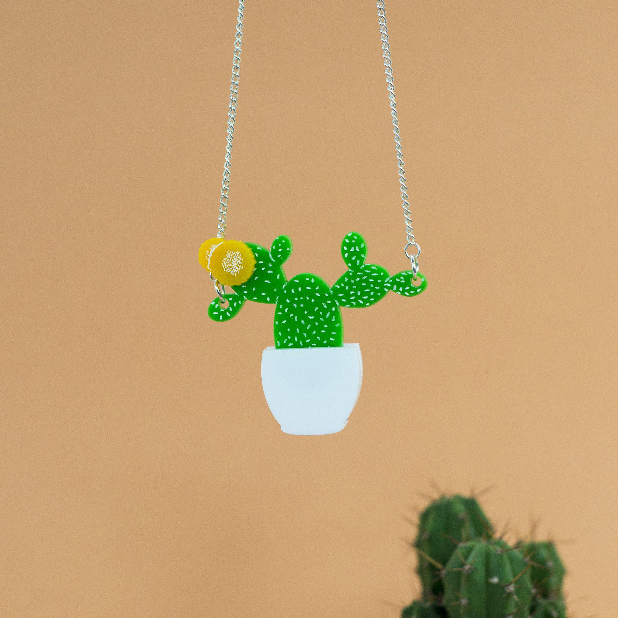 Prickly Pear Cactus Necklace - Finest Imaginary