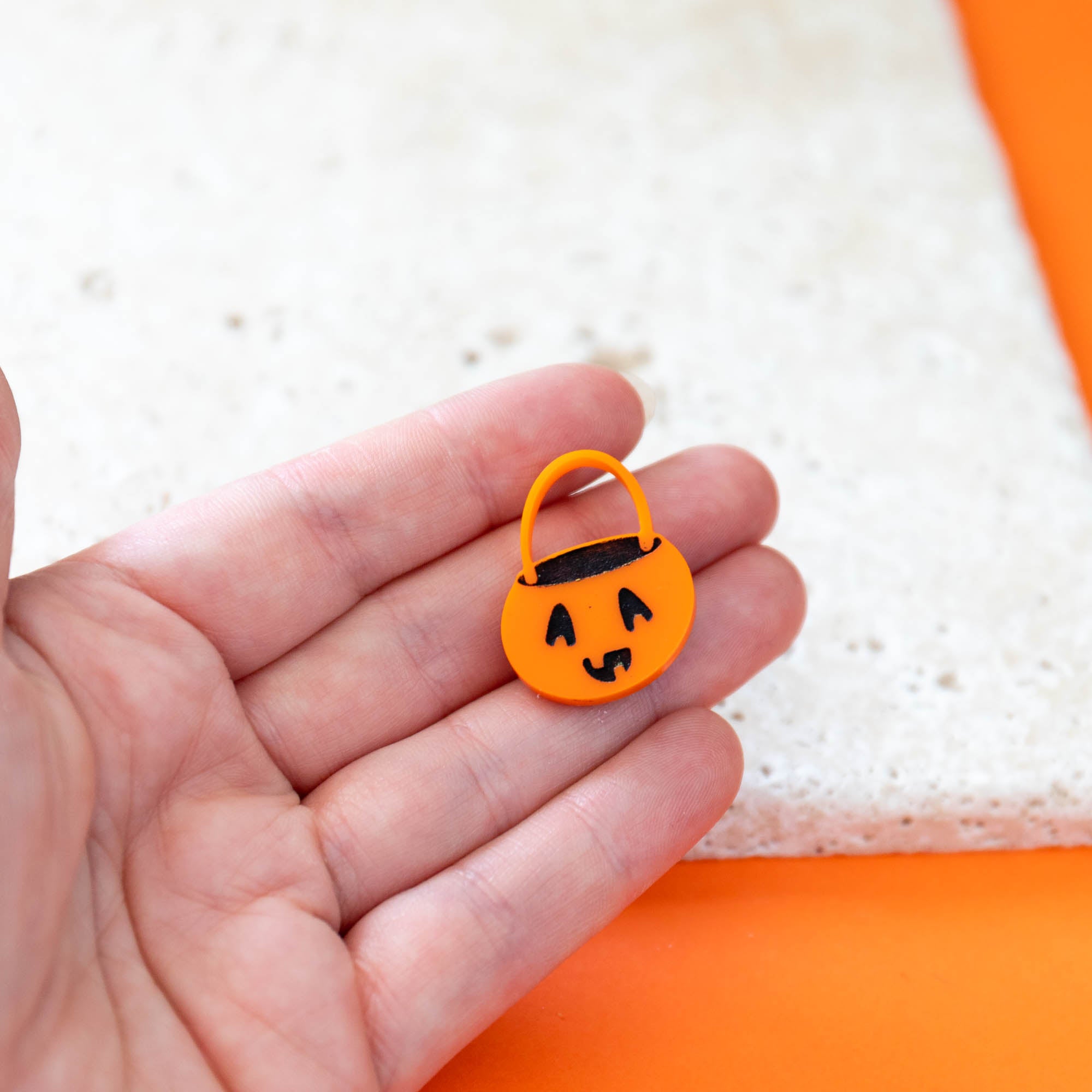 Pumpkin Basket Brooch - Finest Imaginary