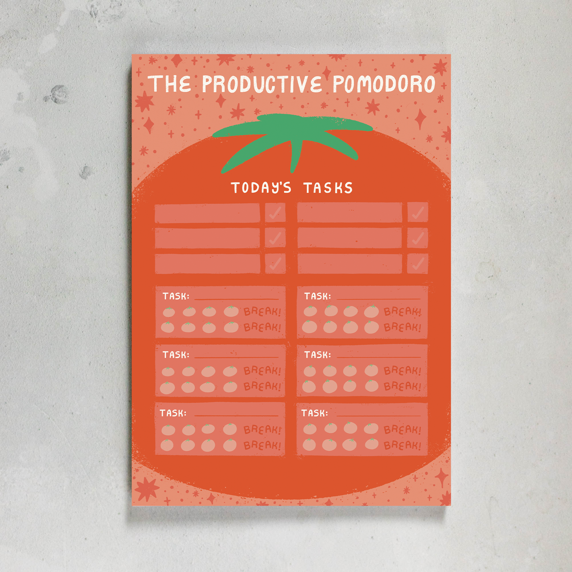 The Productive Pomodoro Tracker A5 Pad