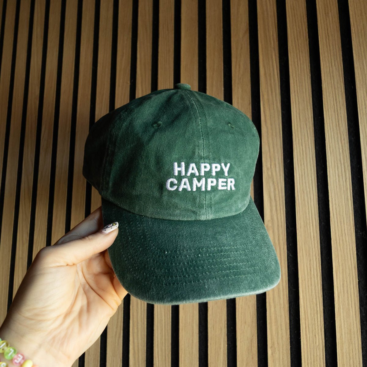 Happy Camper Vintage Style Dad Cap