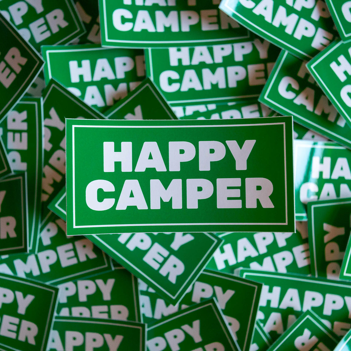 Happy Camper Vinyl Sticker