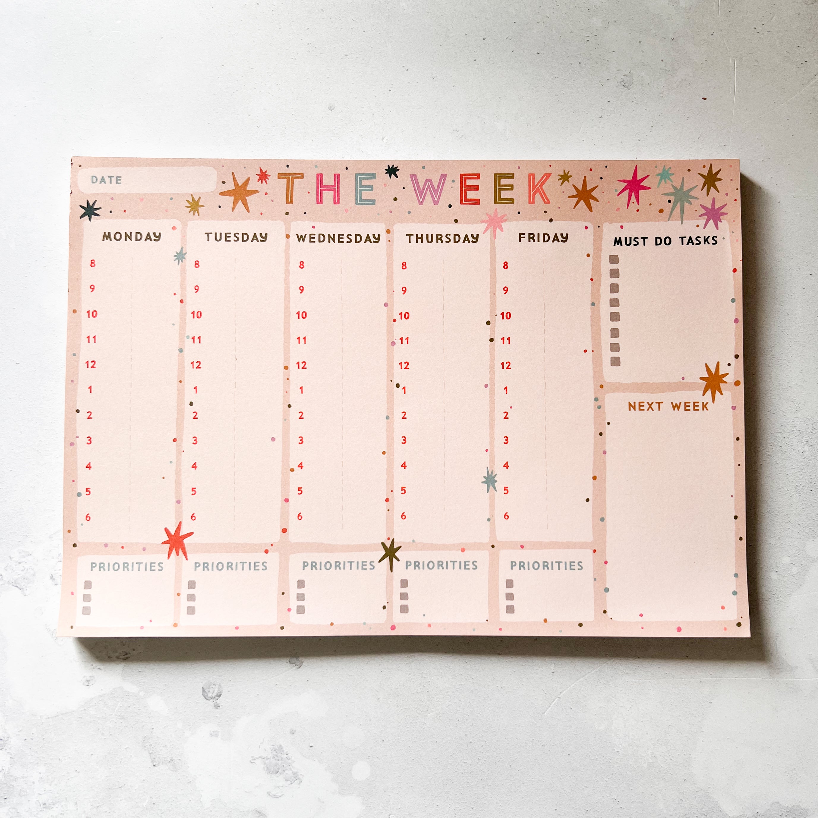 MISPRINT The Week A4 Planner Pad