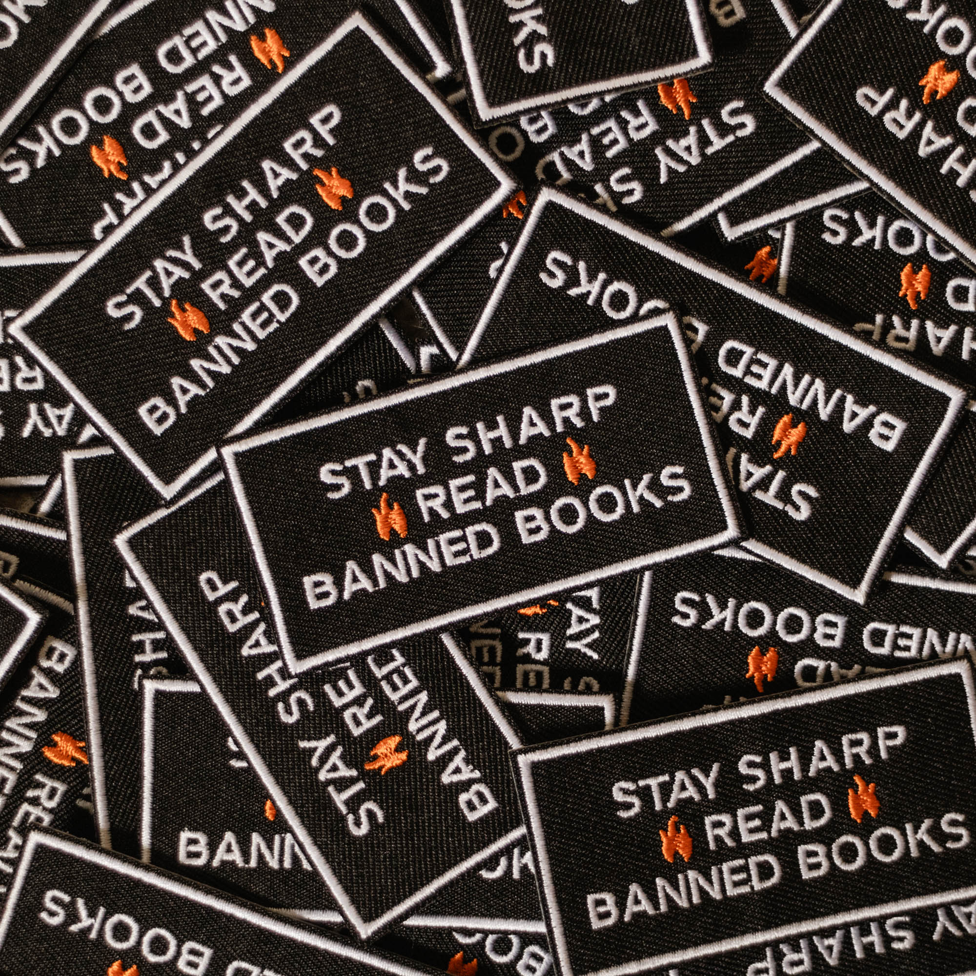 Stay Sharp Read Banned Books Patch