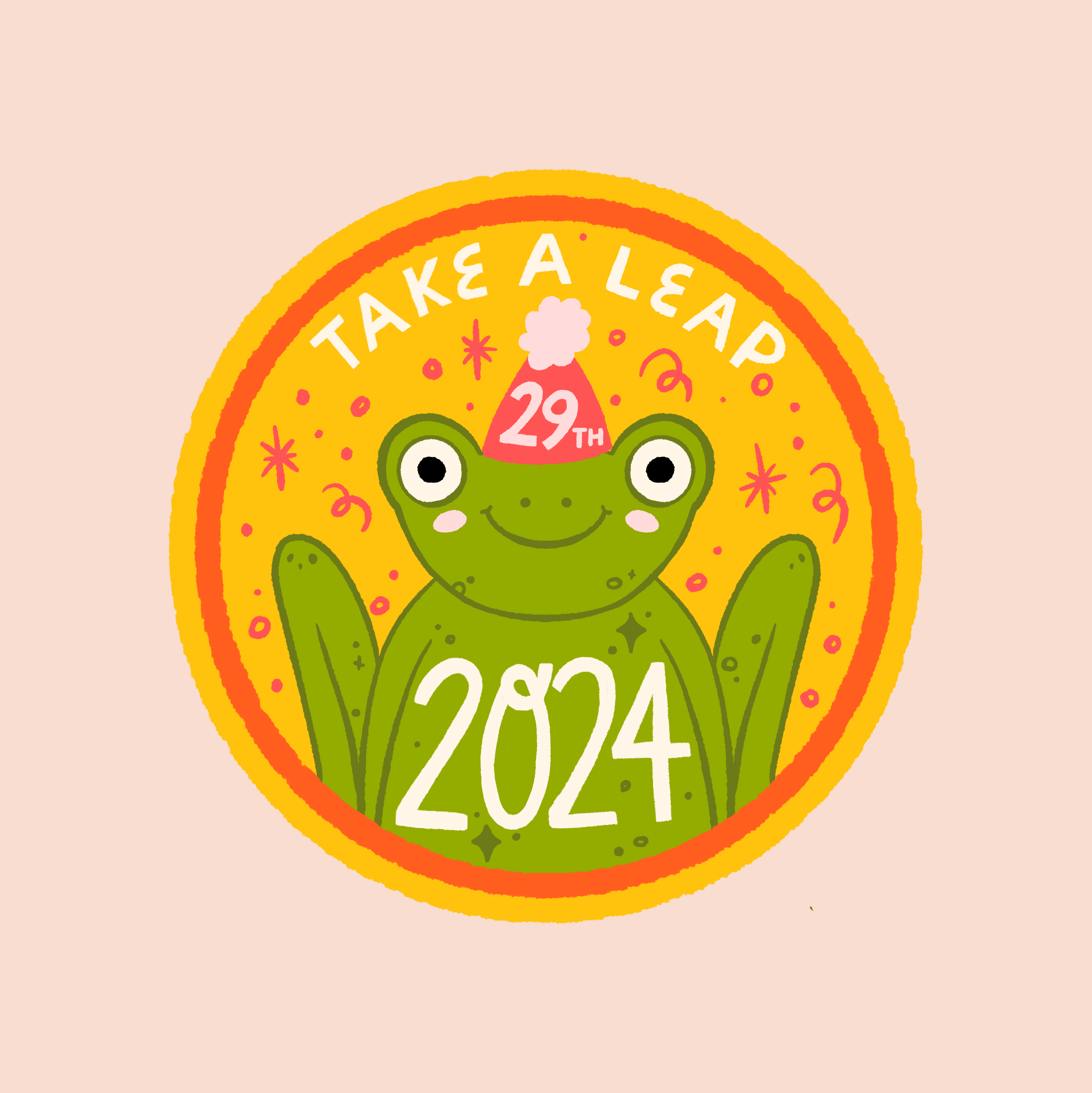 2024 Take a Leap Large Vinyl Sticker