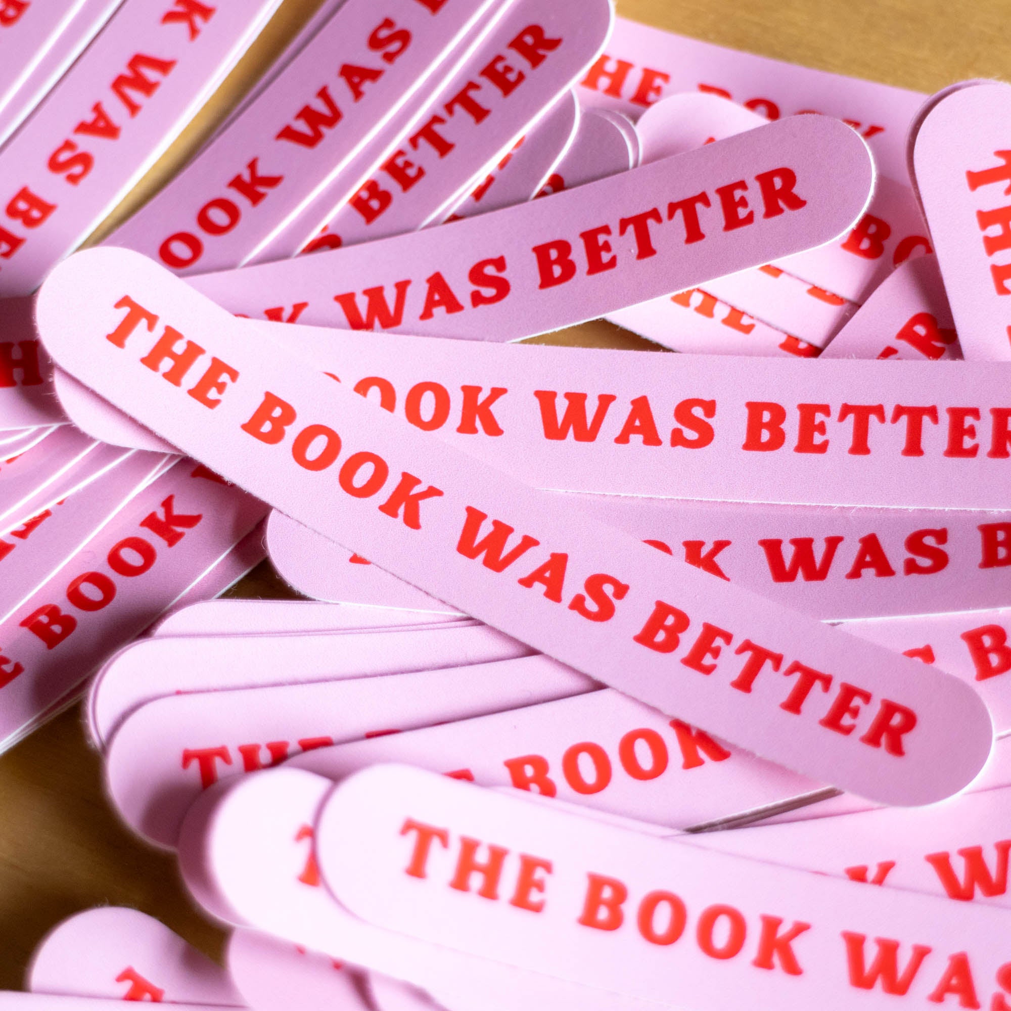 The Book Was Better Vinyl Sticker