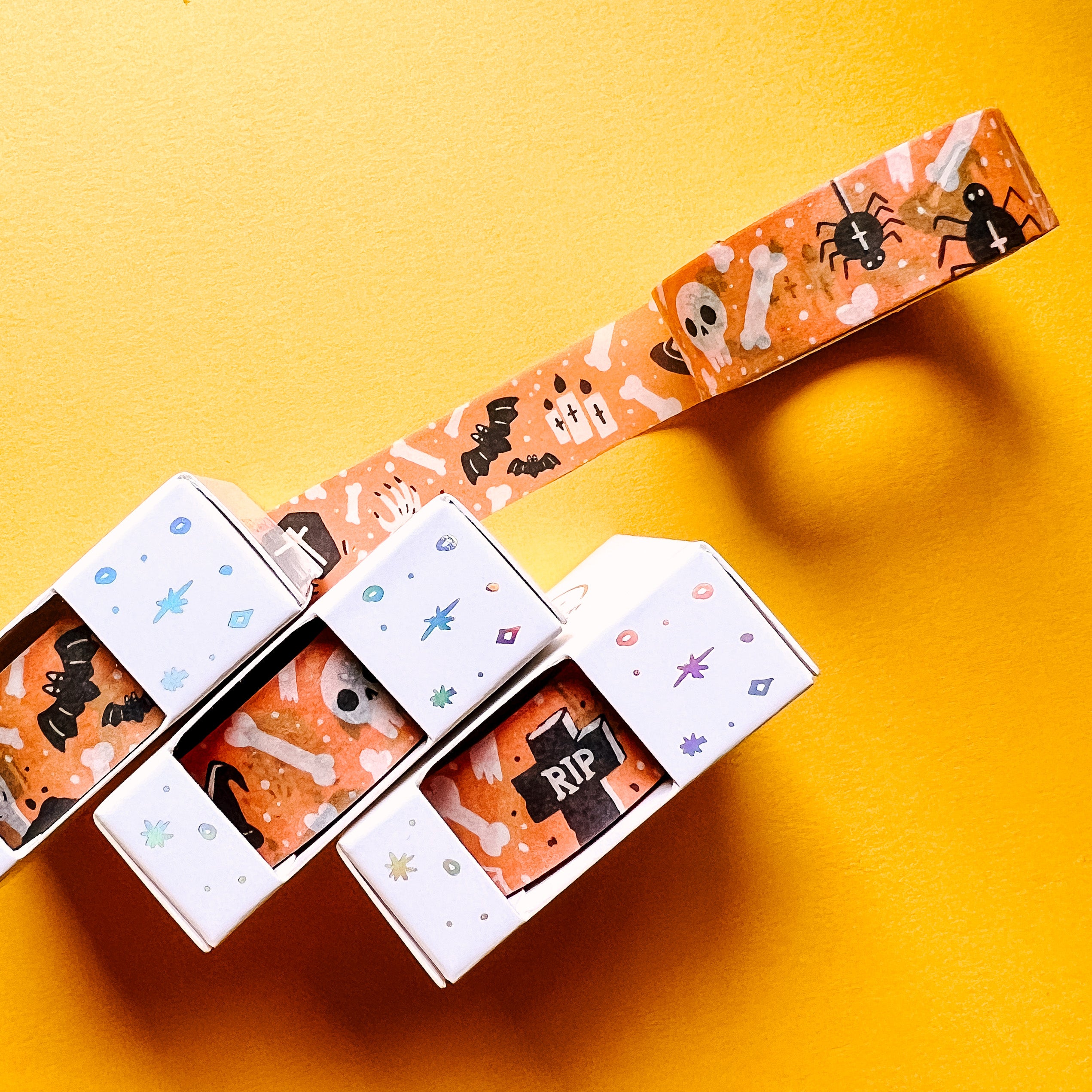 Orange Spooky Stuff Washi Tape