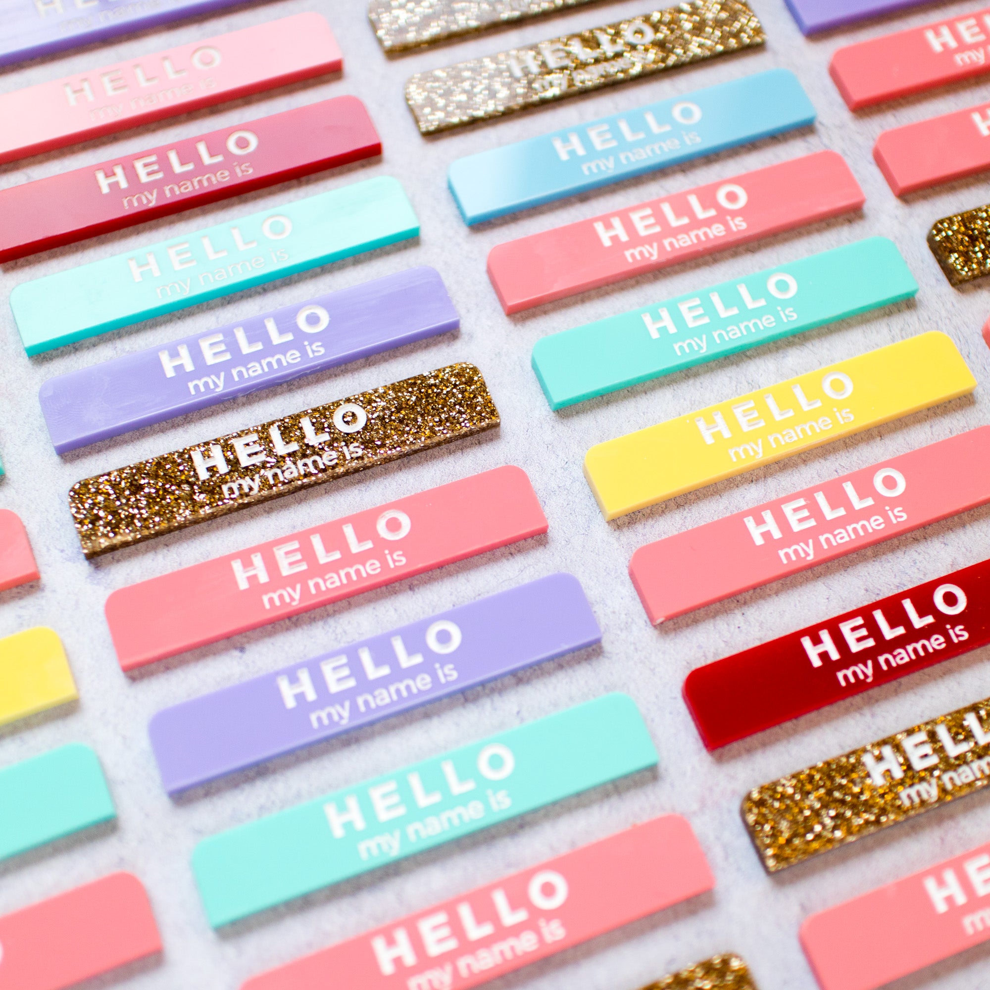 'Hello My Name Is..." Name Necklace/Brooch - Finest Imaginary