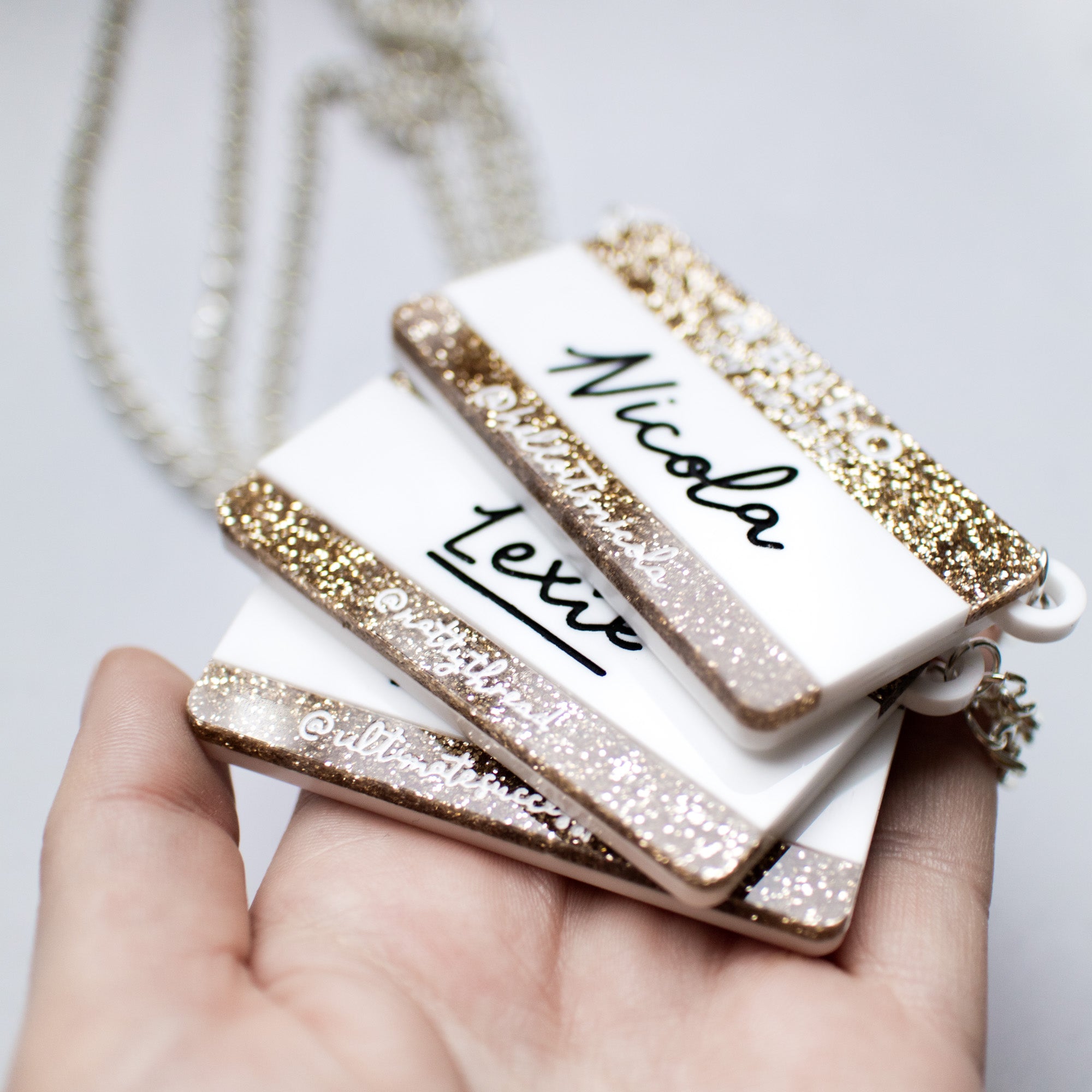 'Hello My Name Is..." Name Necklace/Brooch - Finest Imaginary