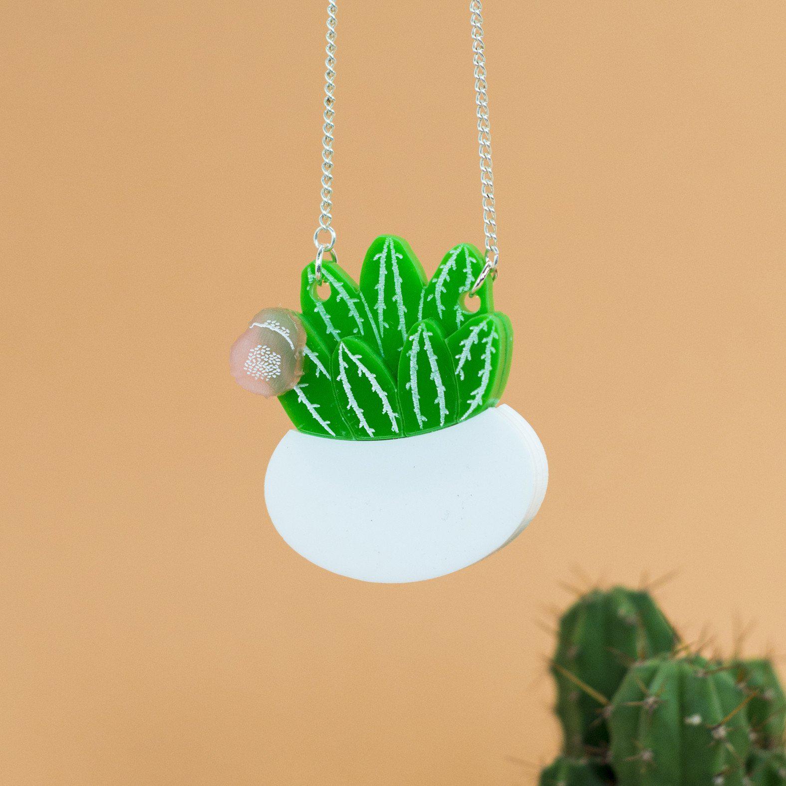 Flowering Cactus Necklace - Finest Imaginary