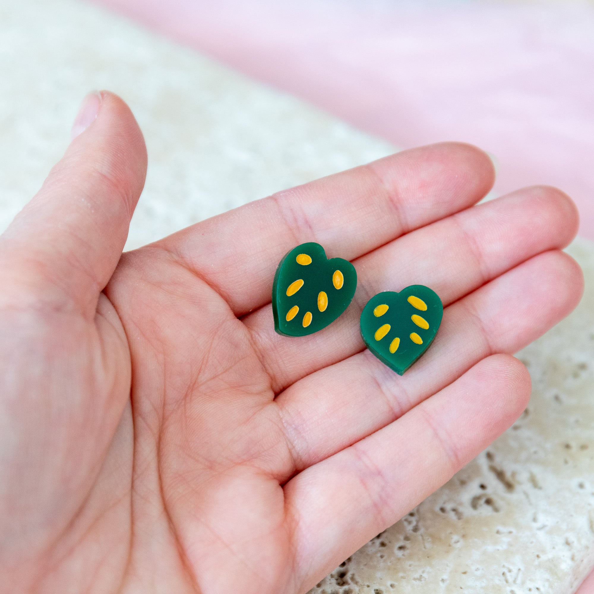 Monstera Leaf Earrings - Finest Imaginary