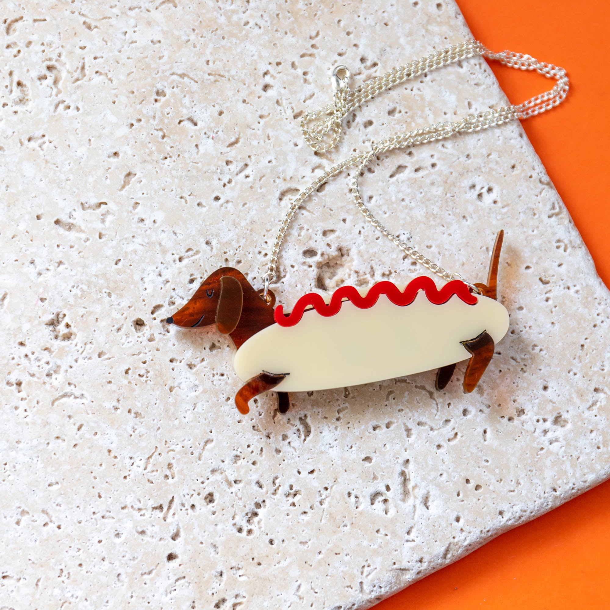 Dachshund Hot Dog Costume Necklace - Finest Imaginary